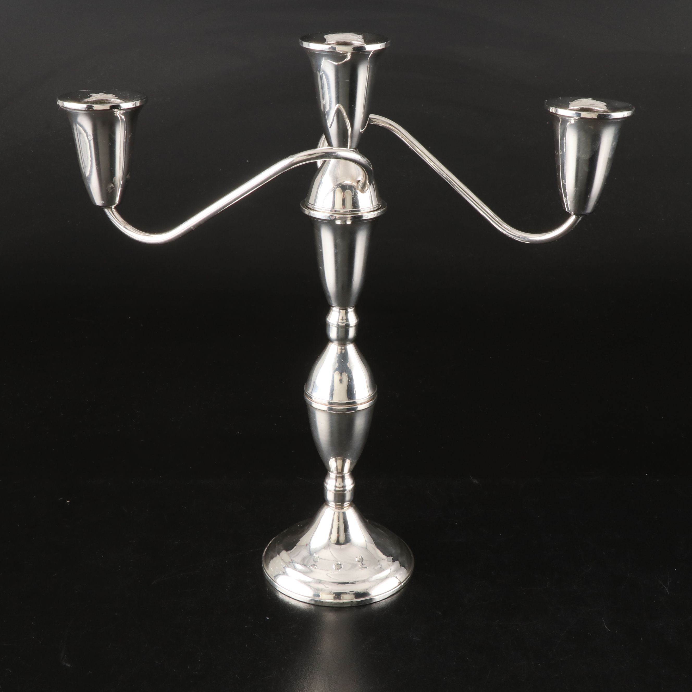 Pair of Raimond Weighted Sterling Silver Candelabra