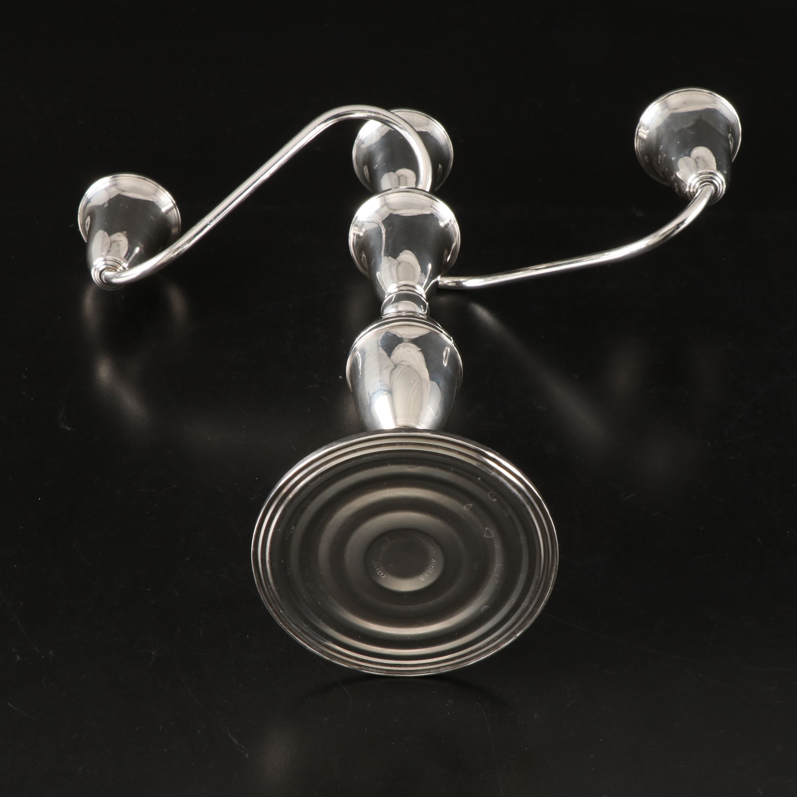 Pair of Raimond Weighted Sterling Silver Candelabra