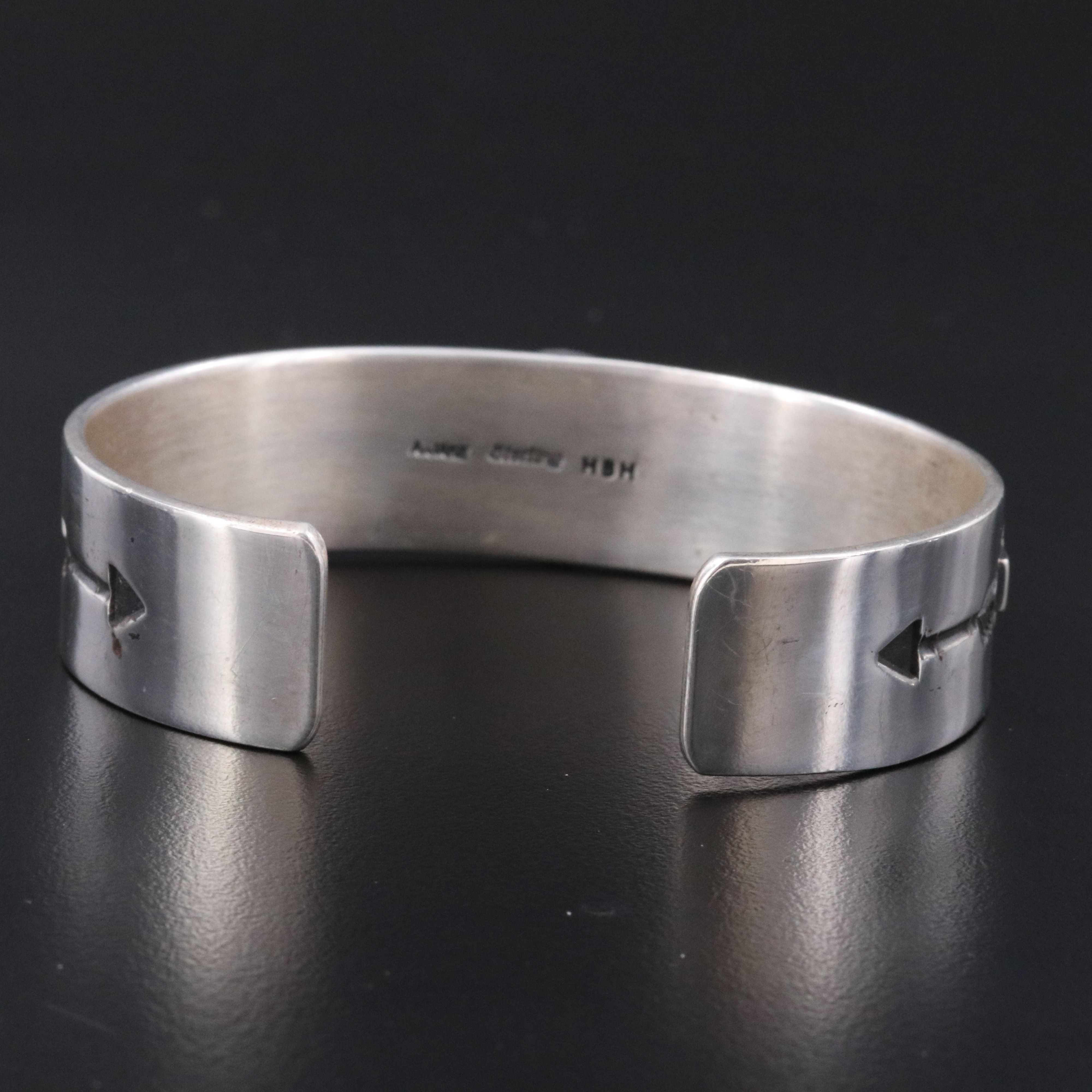 Albert Jake Navajo Diné & Heavy By Hand Trading Co. Sterling Turquoise Bracelet