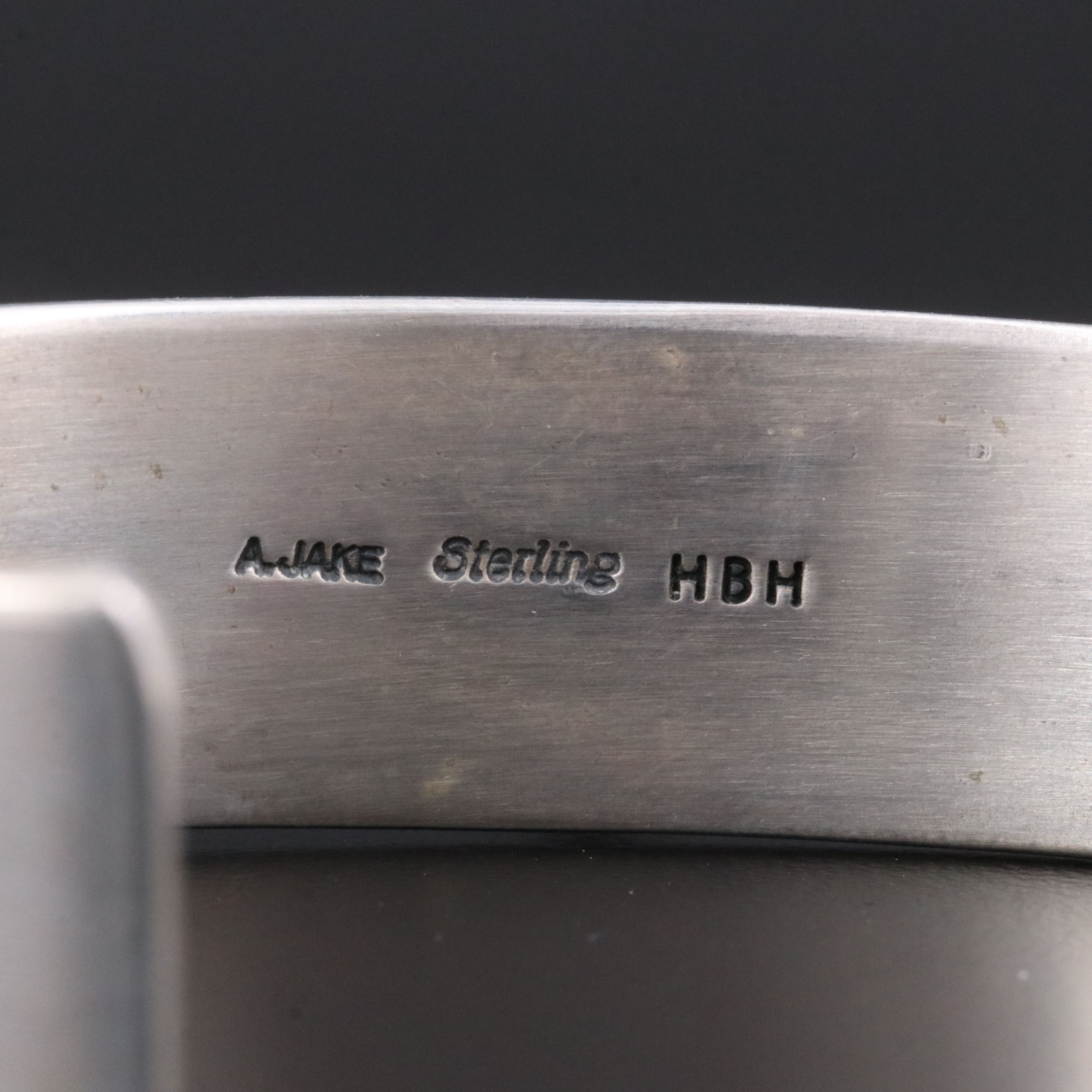 Albert Jake Navajo Diné & Heavy By Hand Trading Co. Sterling Turquoise Bracelet