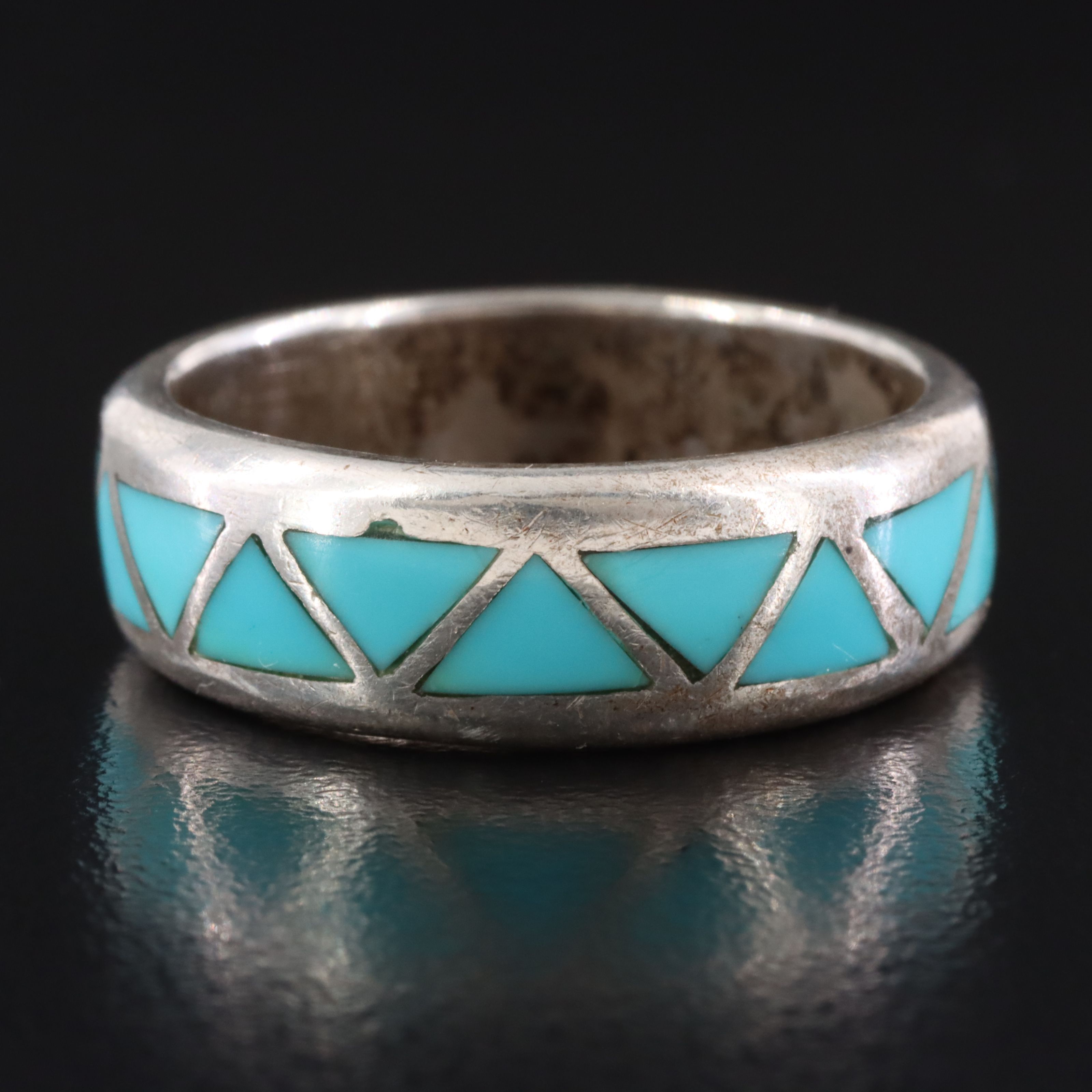 Sterling Turquoise Inlay Ring
