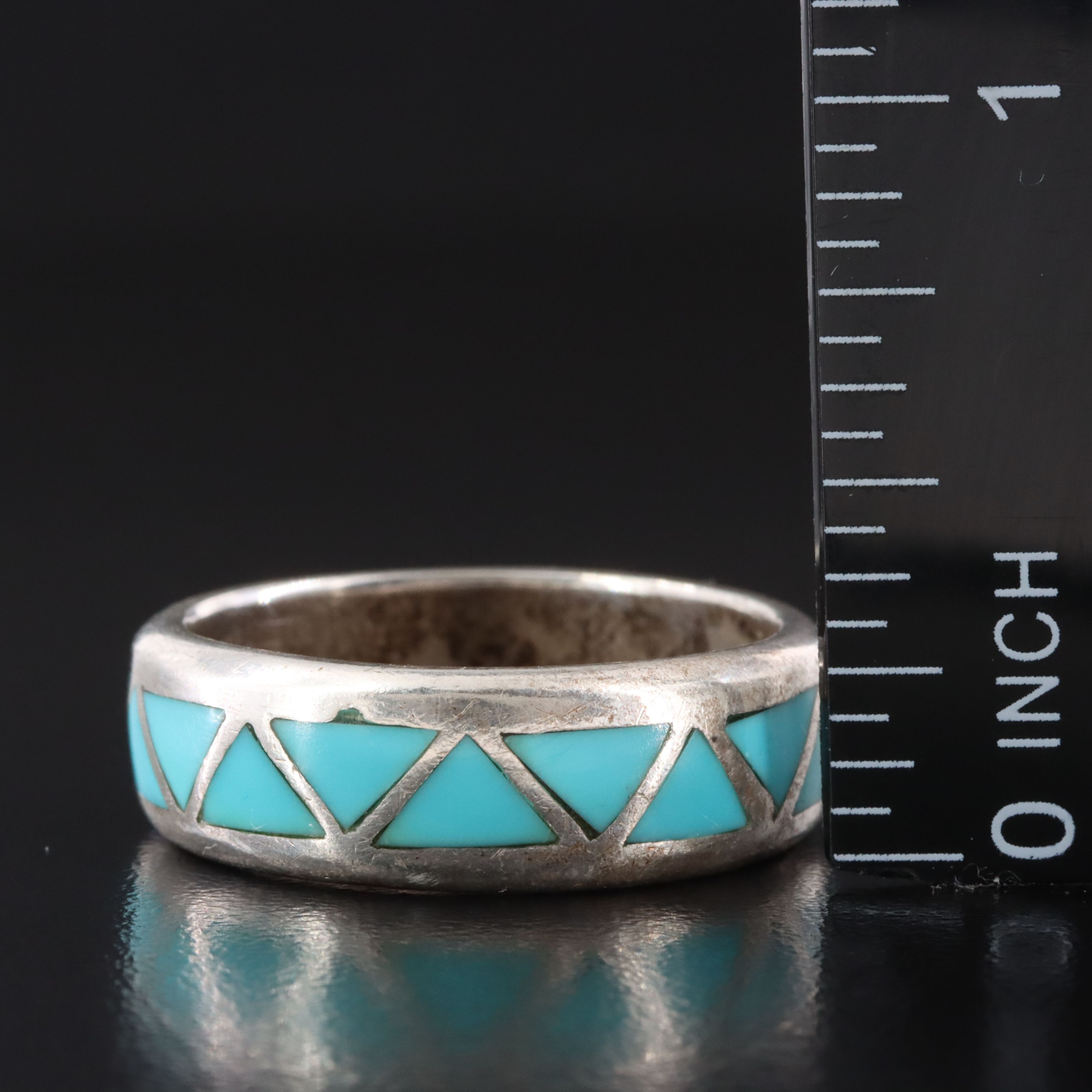 Sterling Turquoise Inlay Ring
