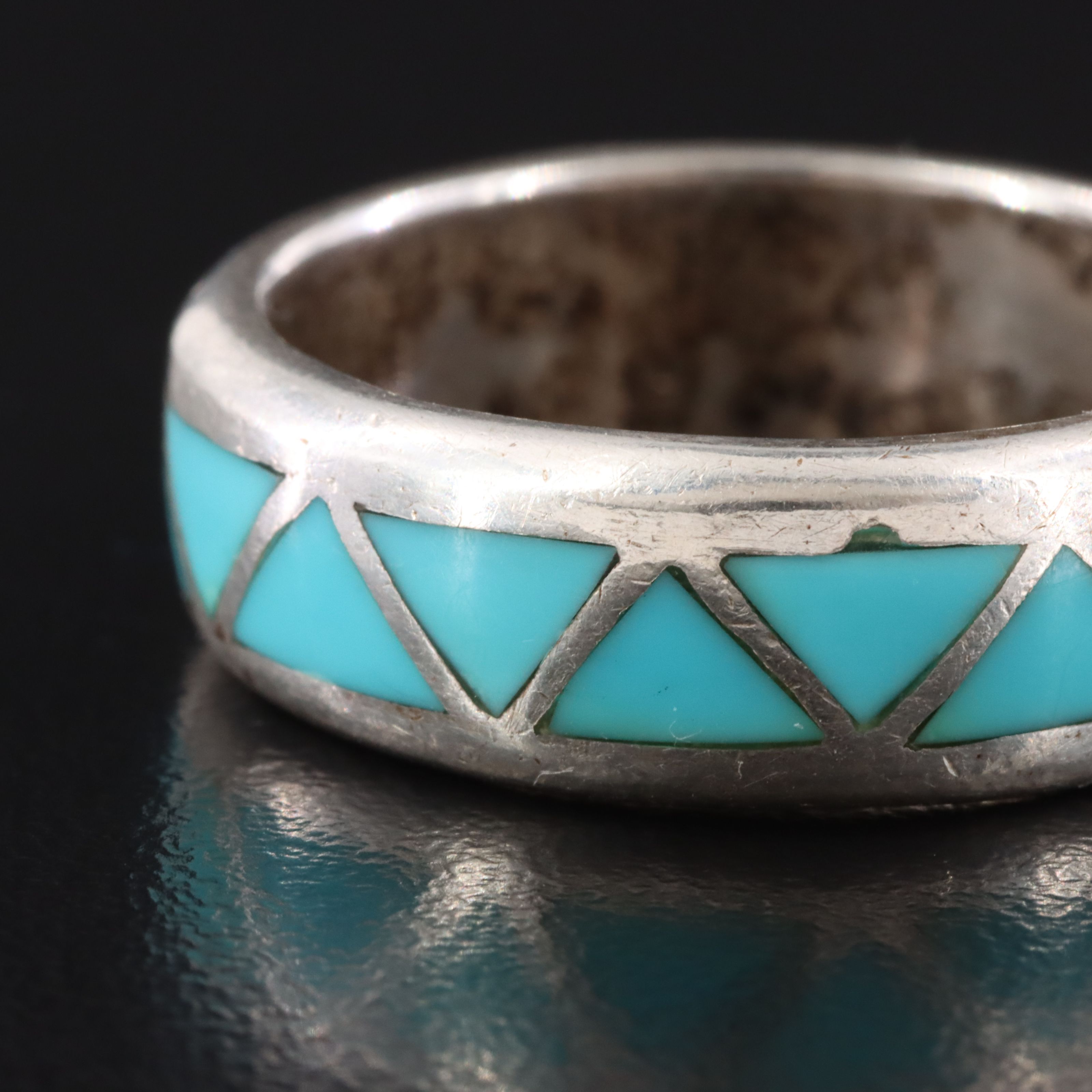 Sterling Turquoise Inlay Ring