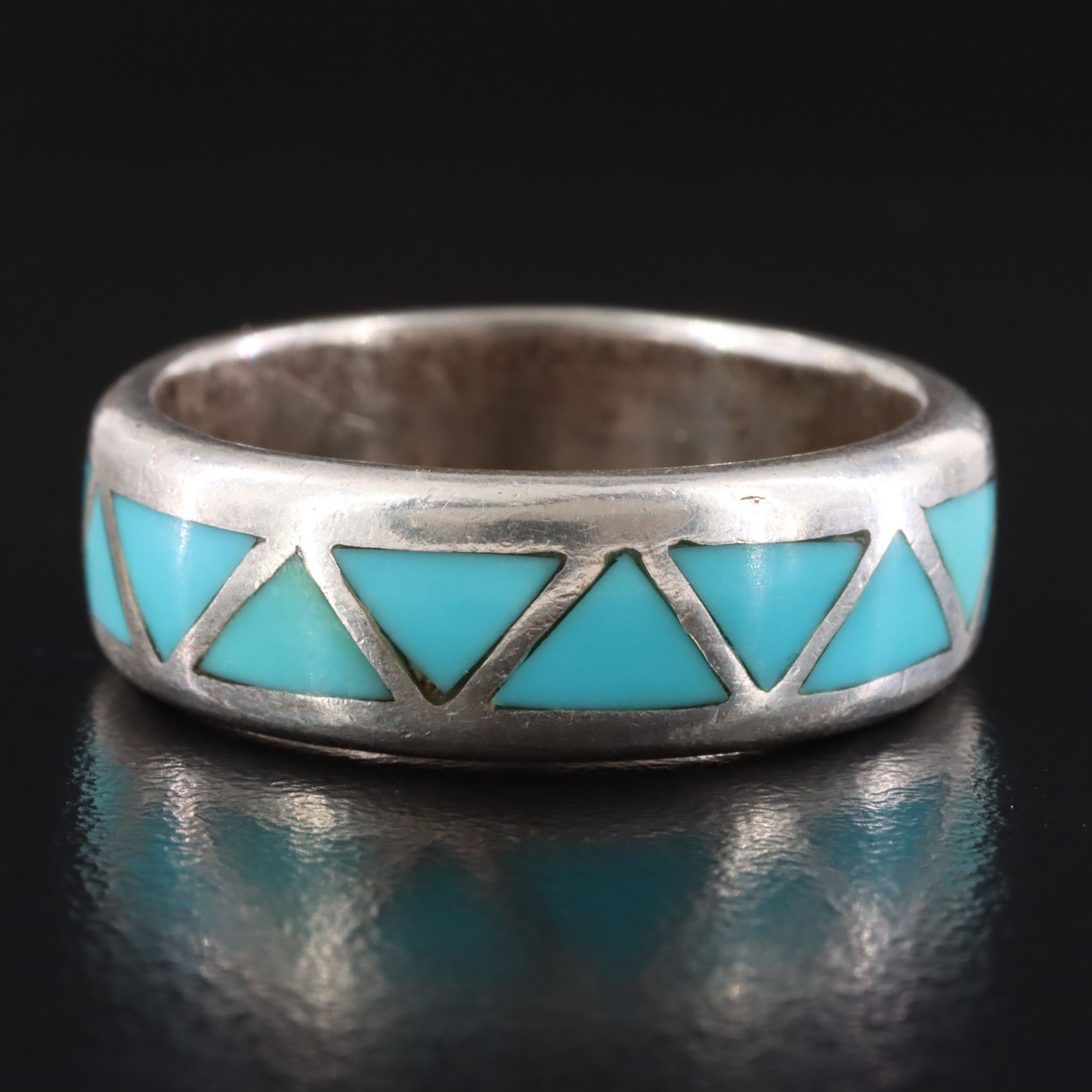 Sterling Turquoise Inlay Ring