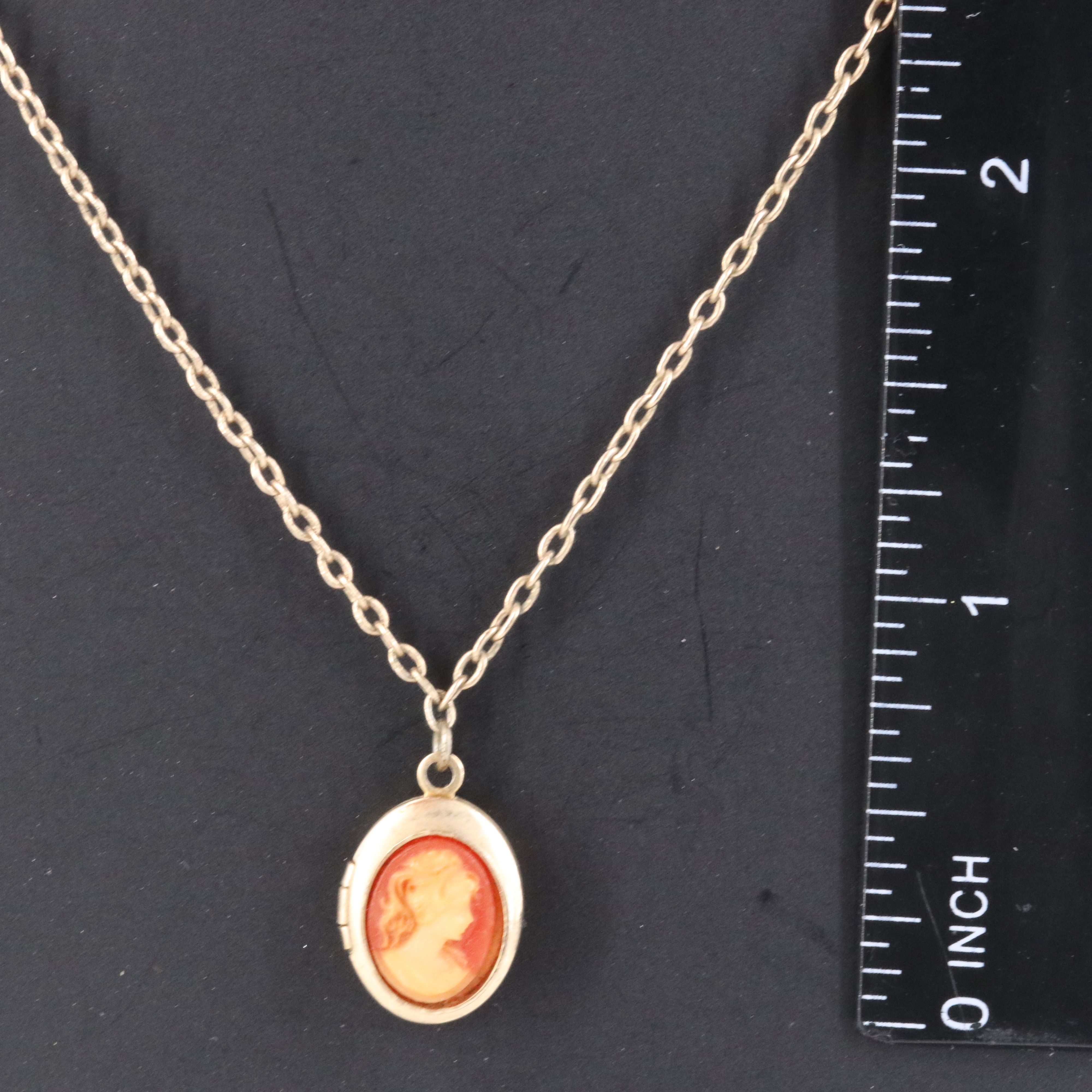 Cameo Locket Necklace