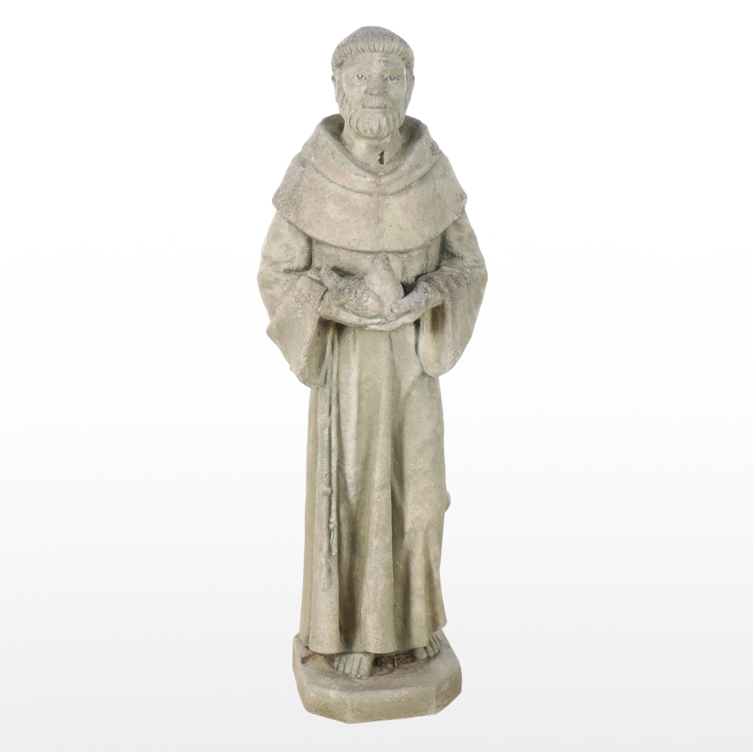 Saint Francis of Assisi Concrete Garden Statue