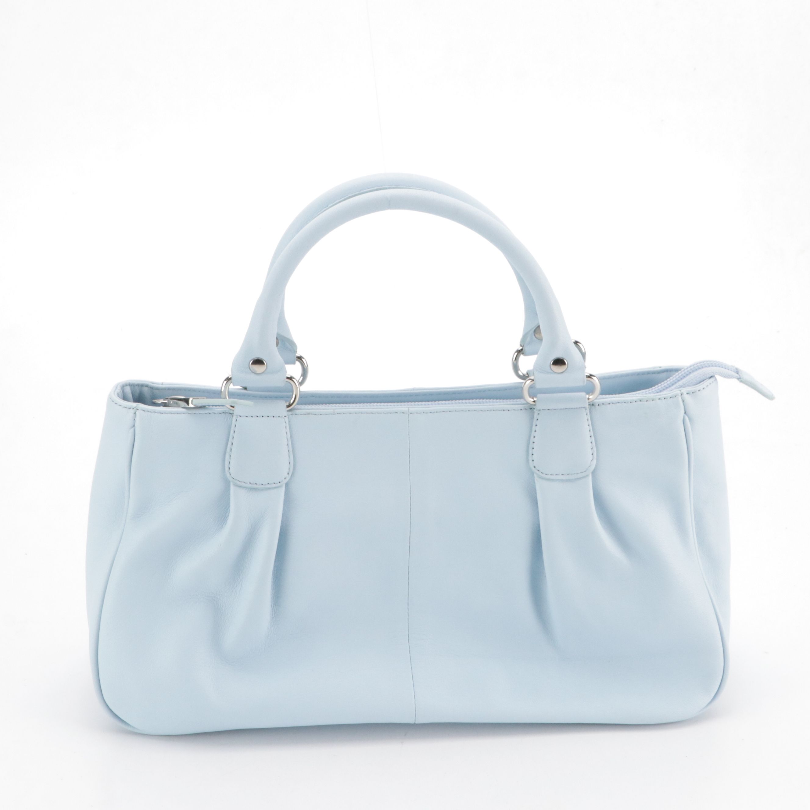 Talbots Baby Blue Leather Handbag, Anne Klein Embossed Shoulder Bag, Other Tote