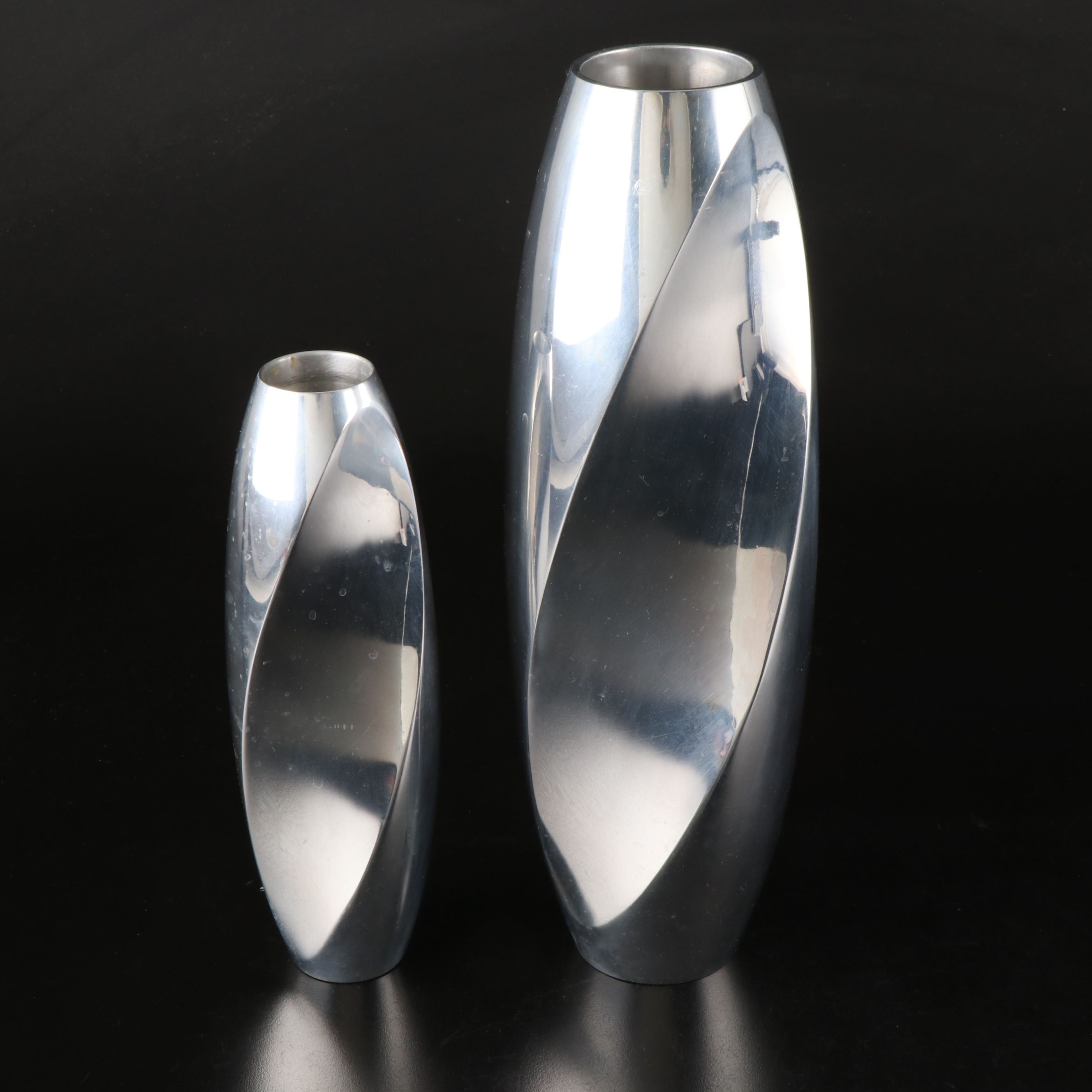 Nambé "Twist" Hollowware Vases, 2001