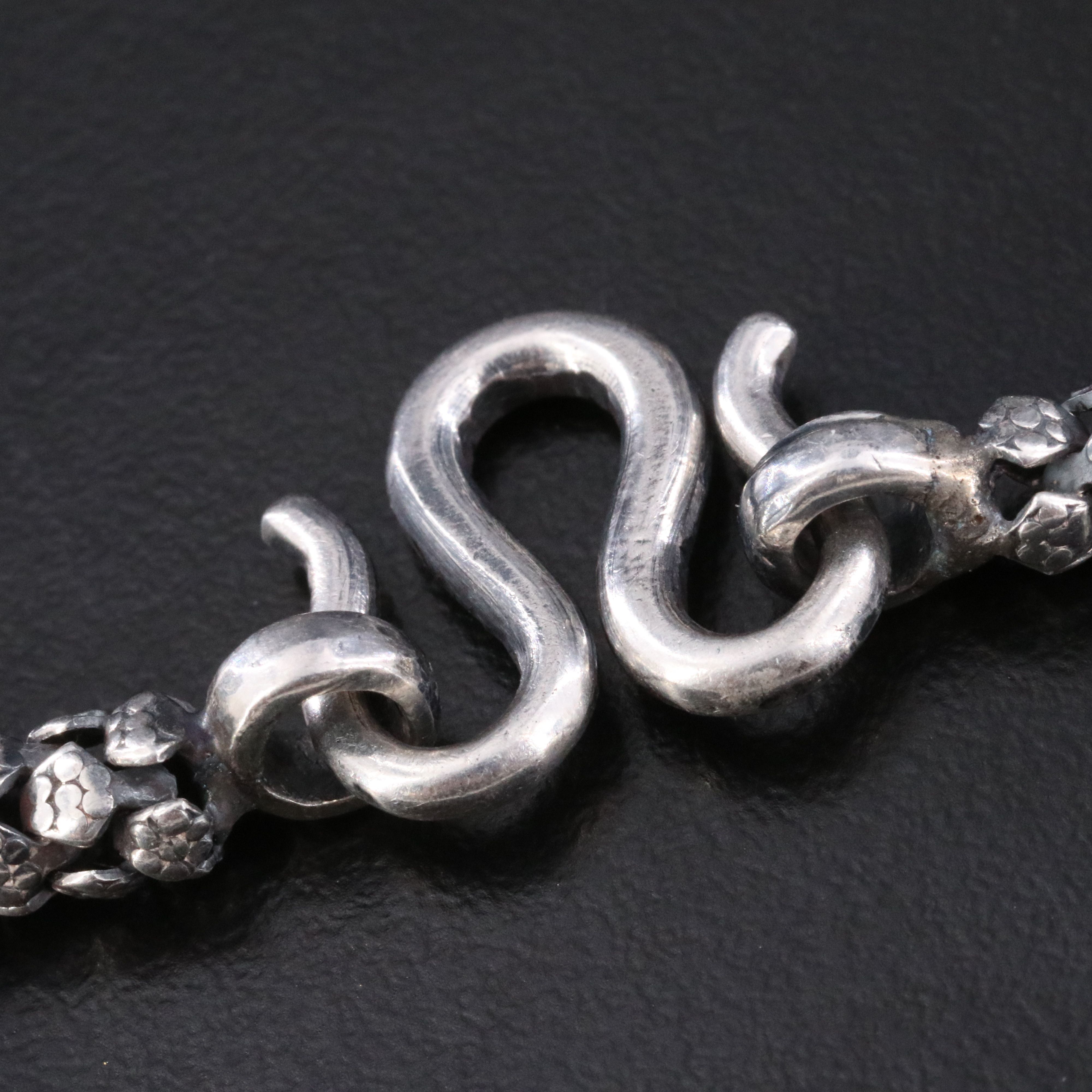 Tibetan Style Sterling Coral and Turquoise Station Necklace