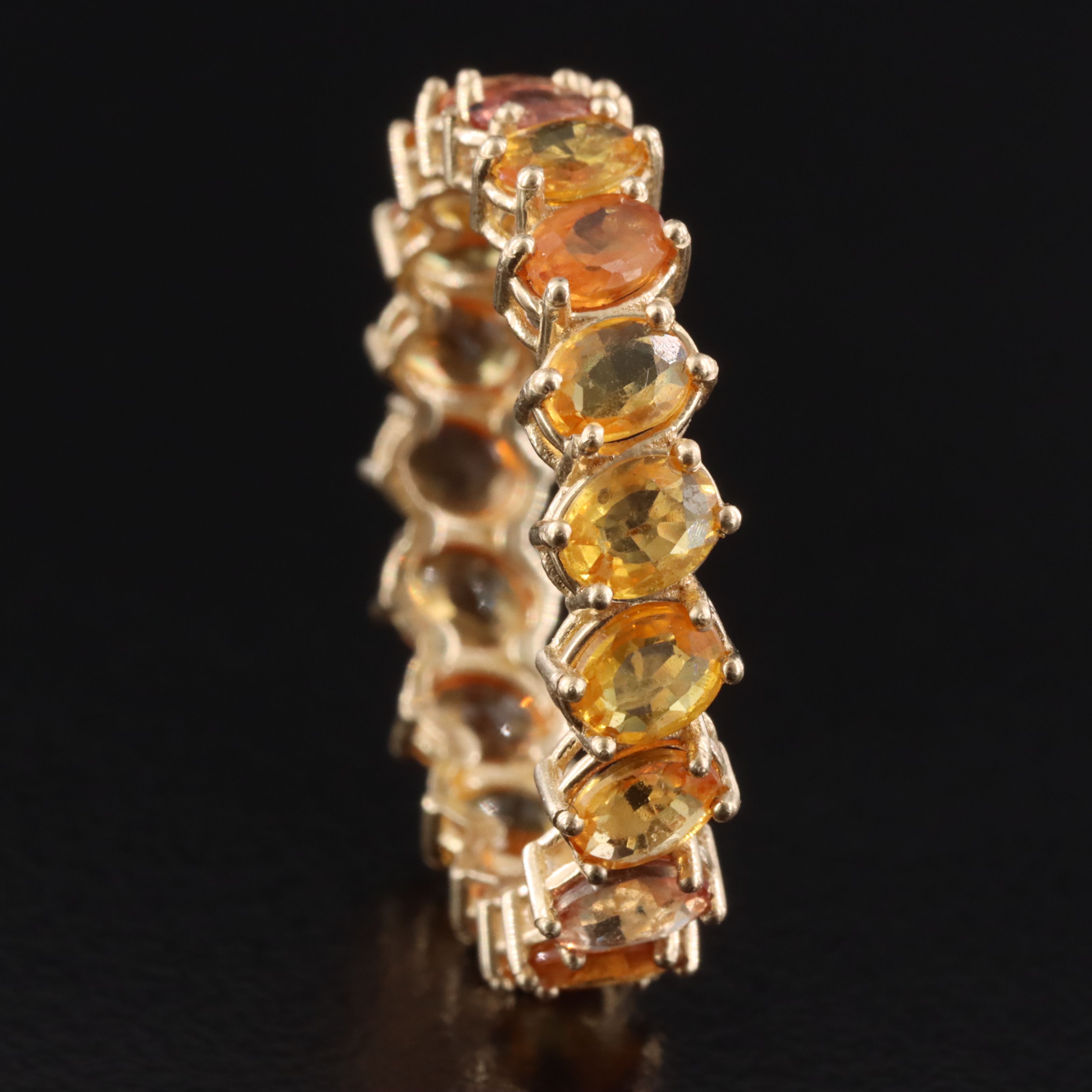 14K Sapphire Eternity Band