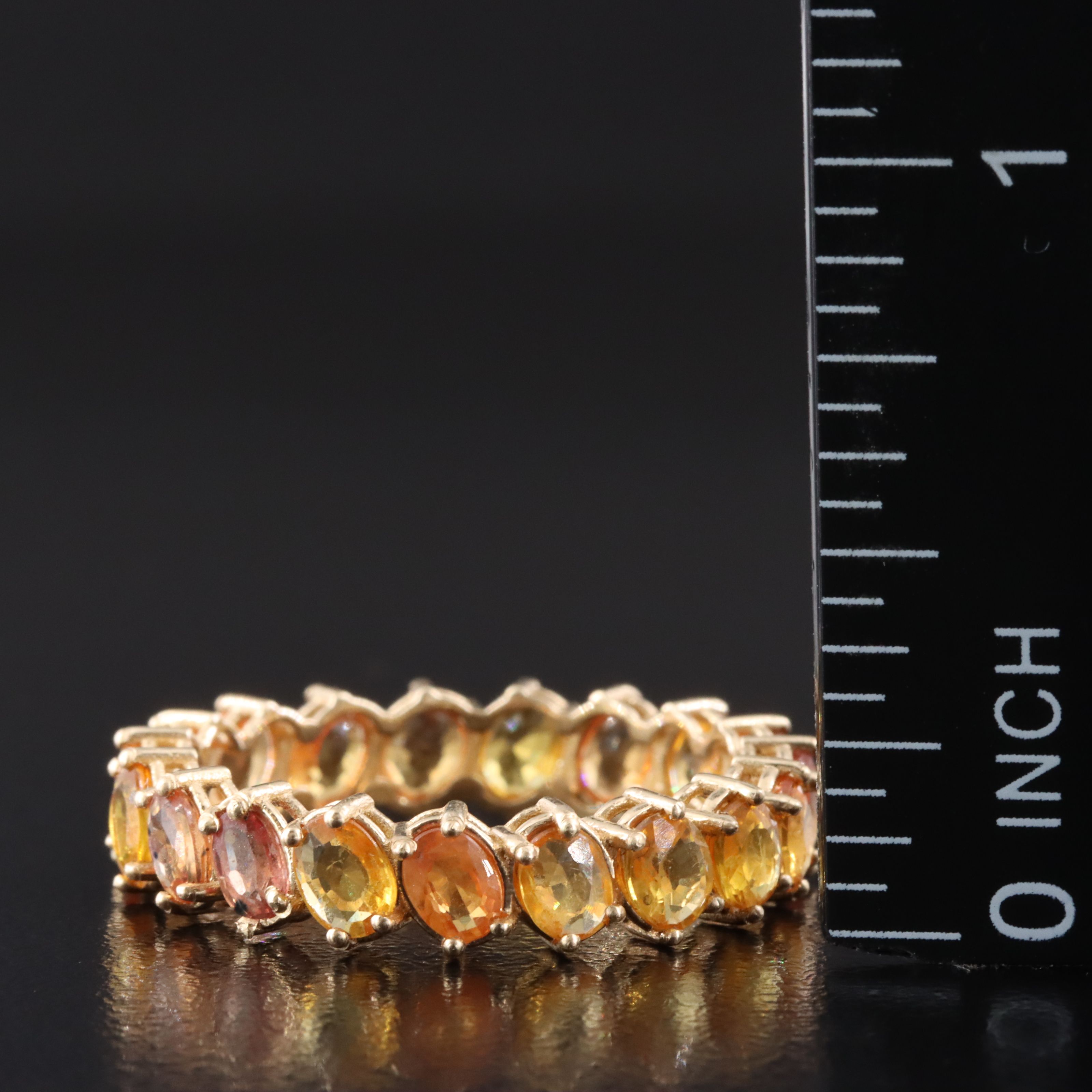 14K Sapphire Eternity Band