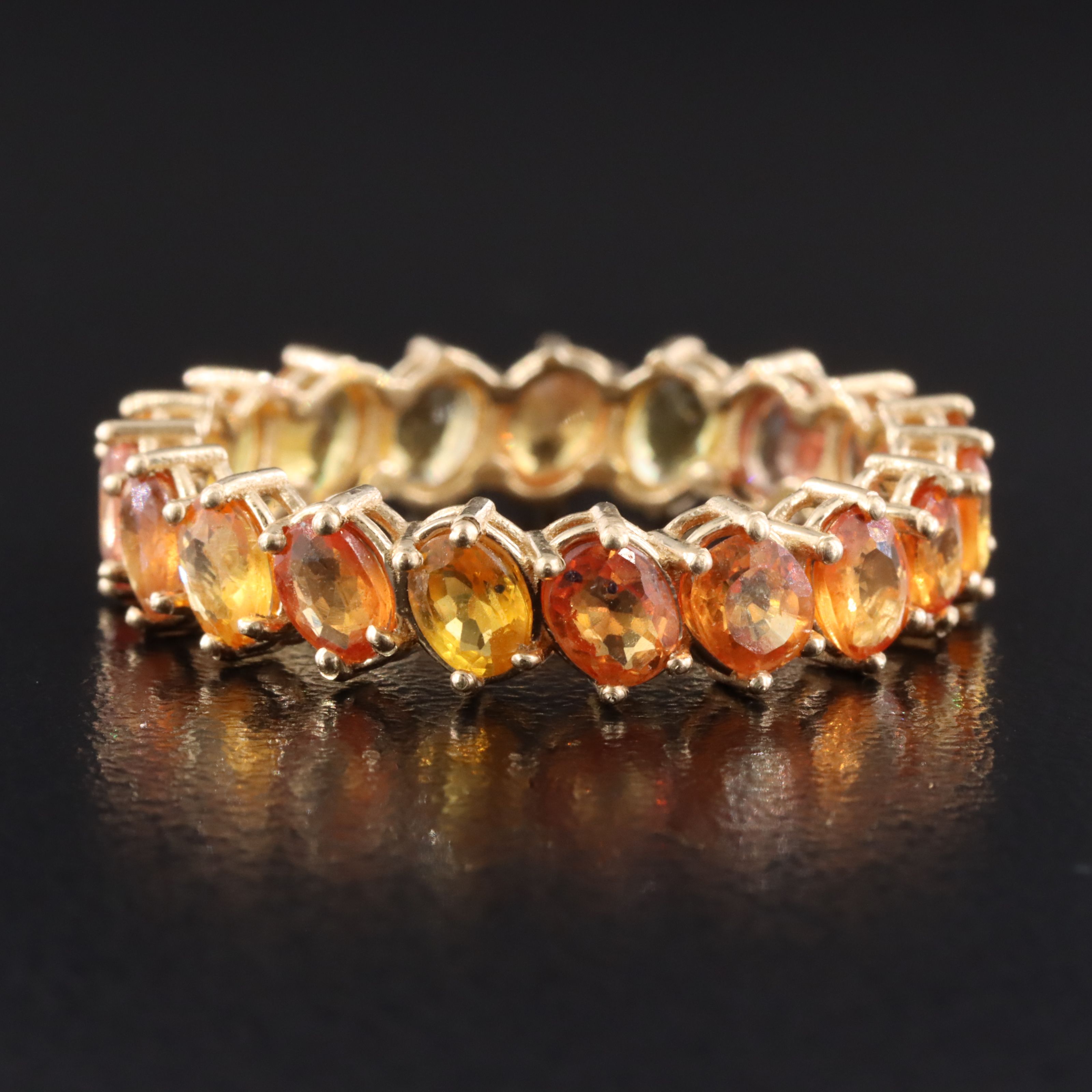 14K Sapphire Eternity Band