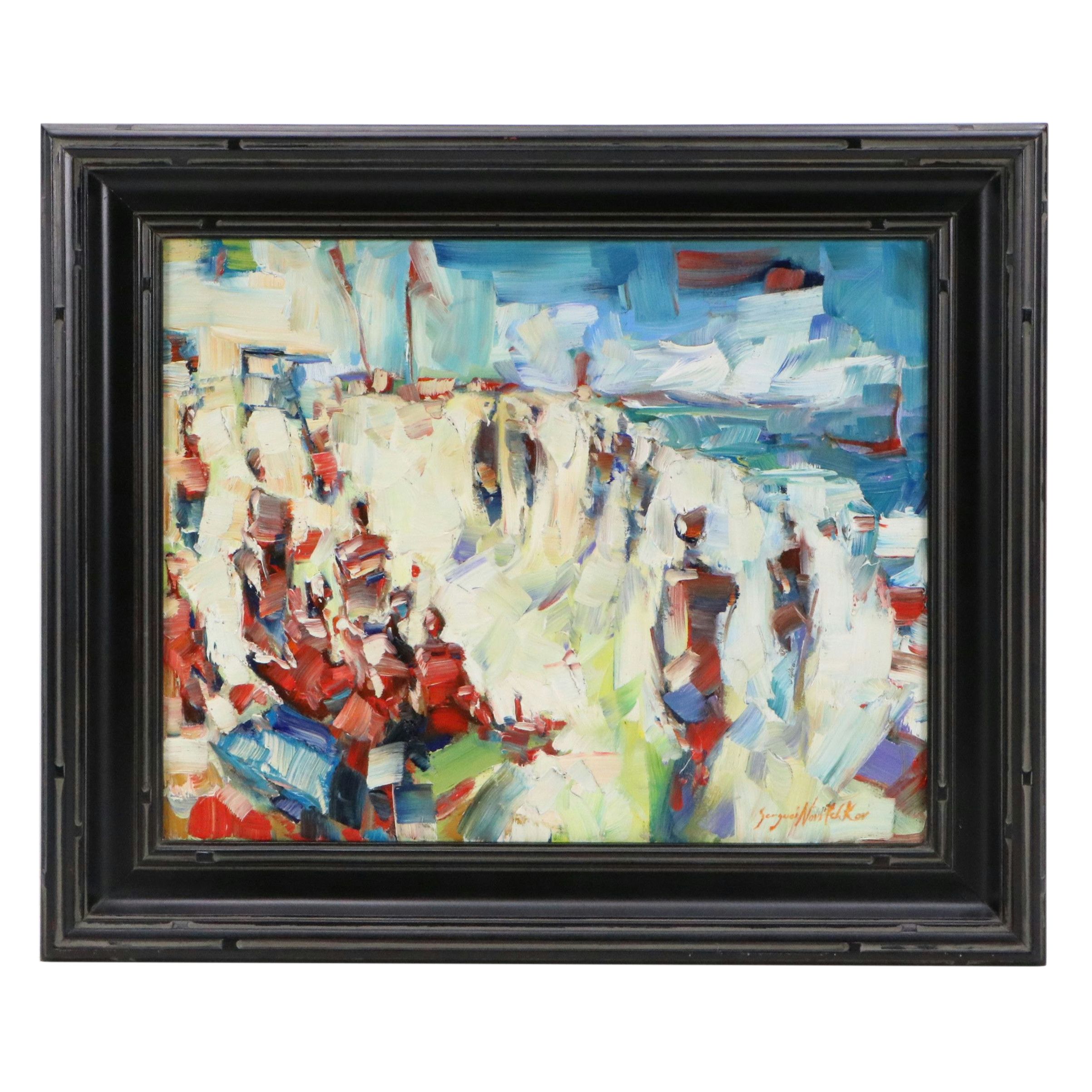 Serguei Novitchkov Oil Painting "San Diego, California," 2026