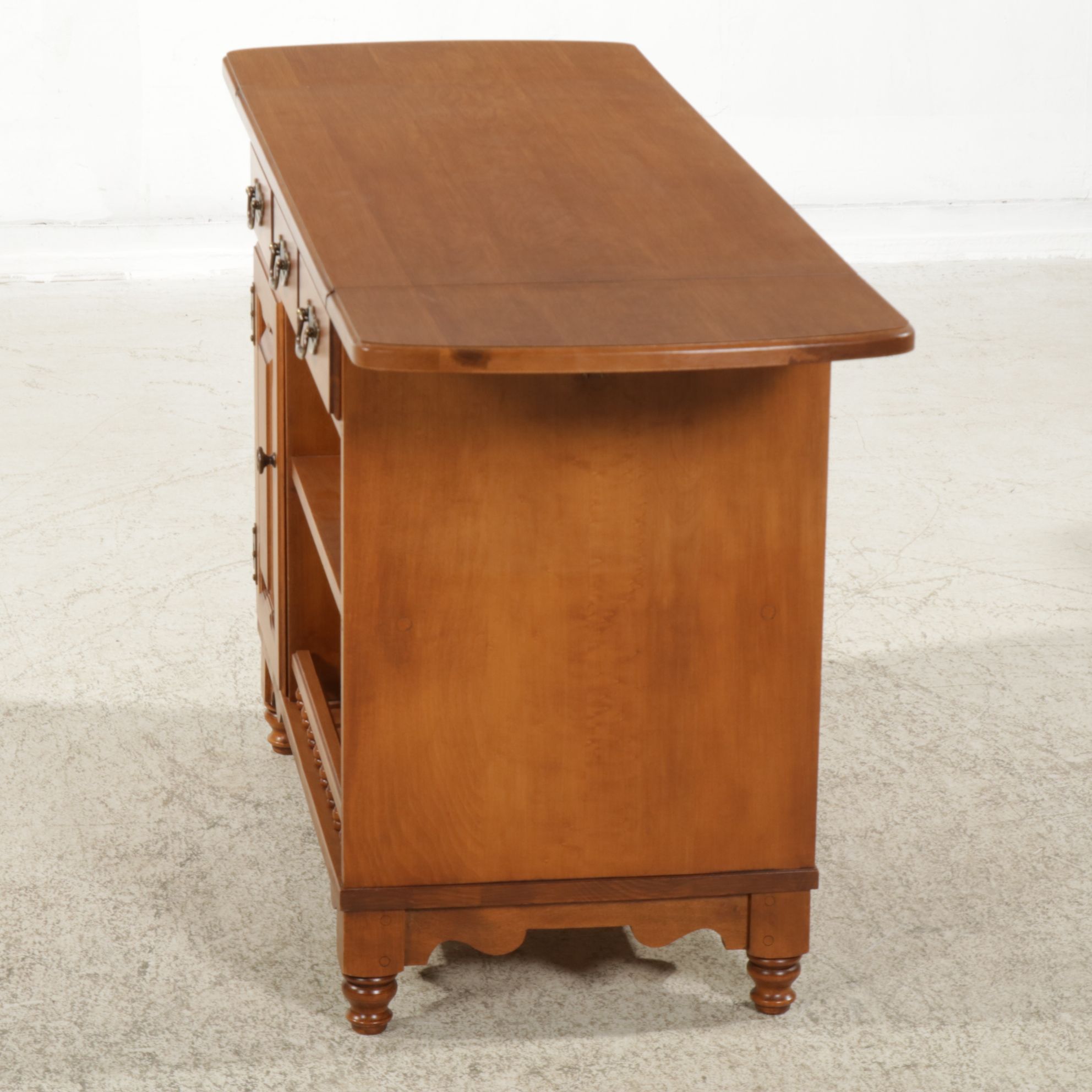 Tell City Colonial Revival Maple Drop Leaf Server