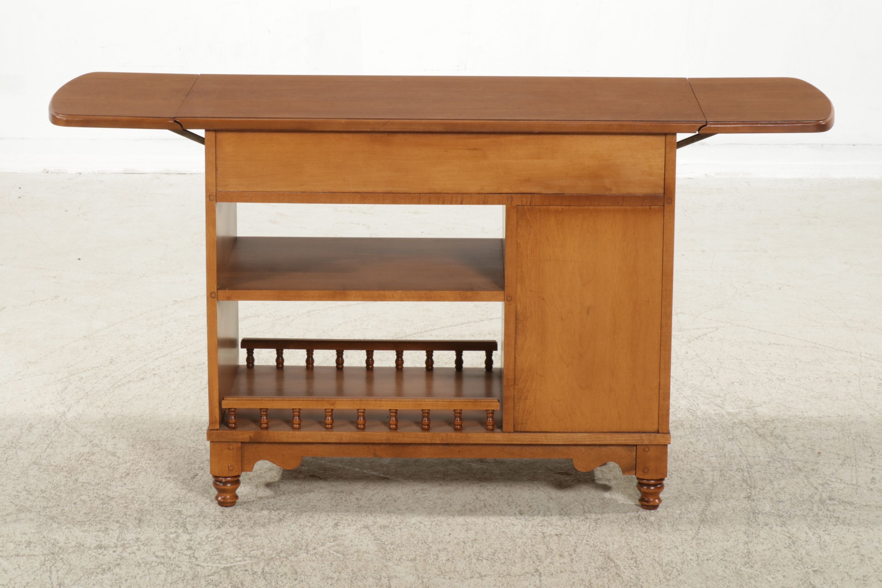 Tell City Colonial Revival Maple Drop Leaf Server