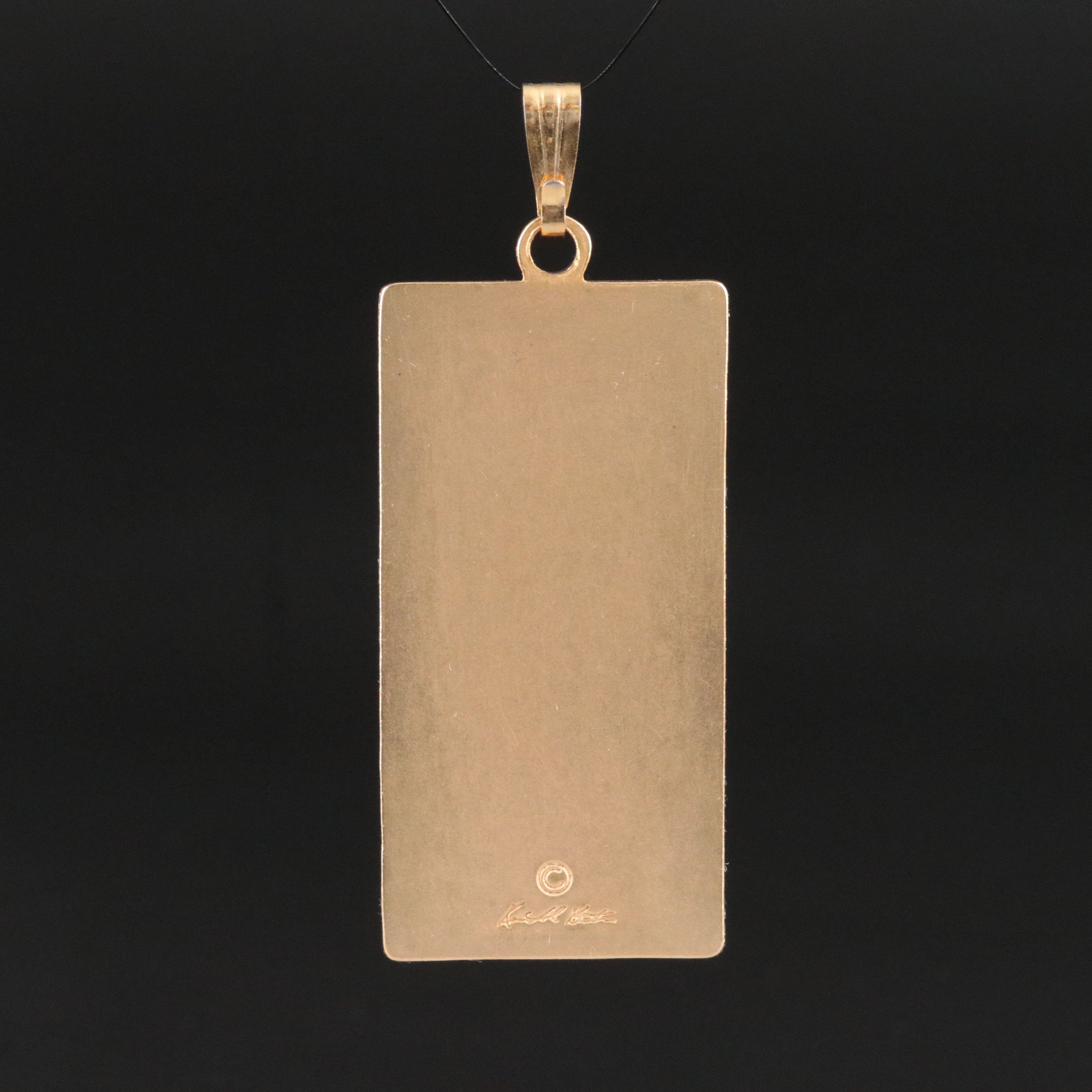 Kenneth Kantro "Peace" Tablet Pendant