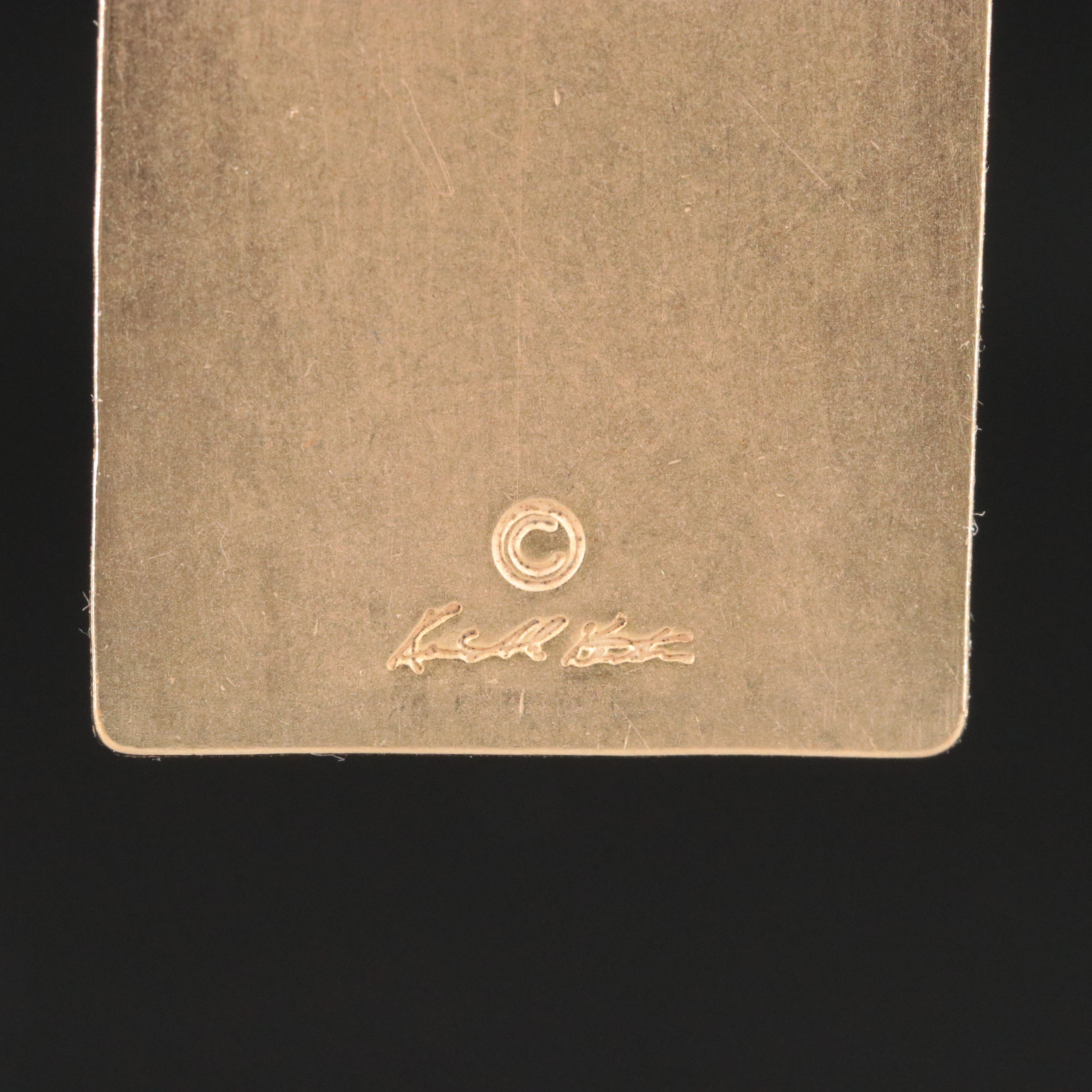 Kenneth Kantro "Peace" Tablet Pendant