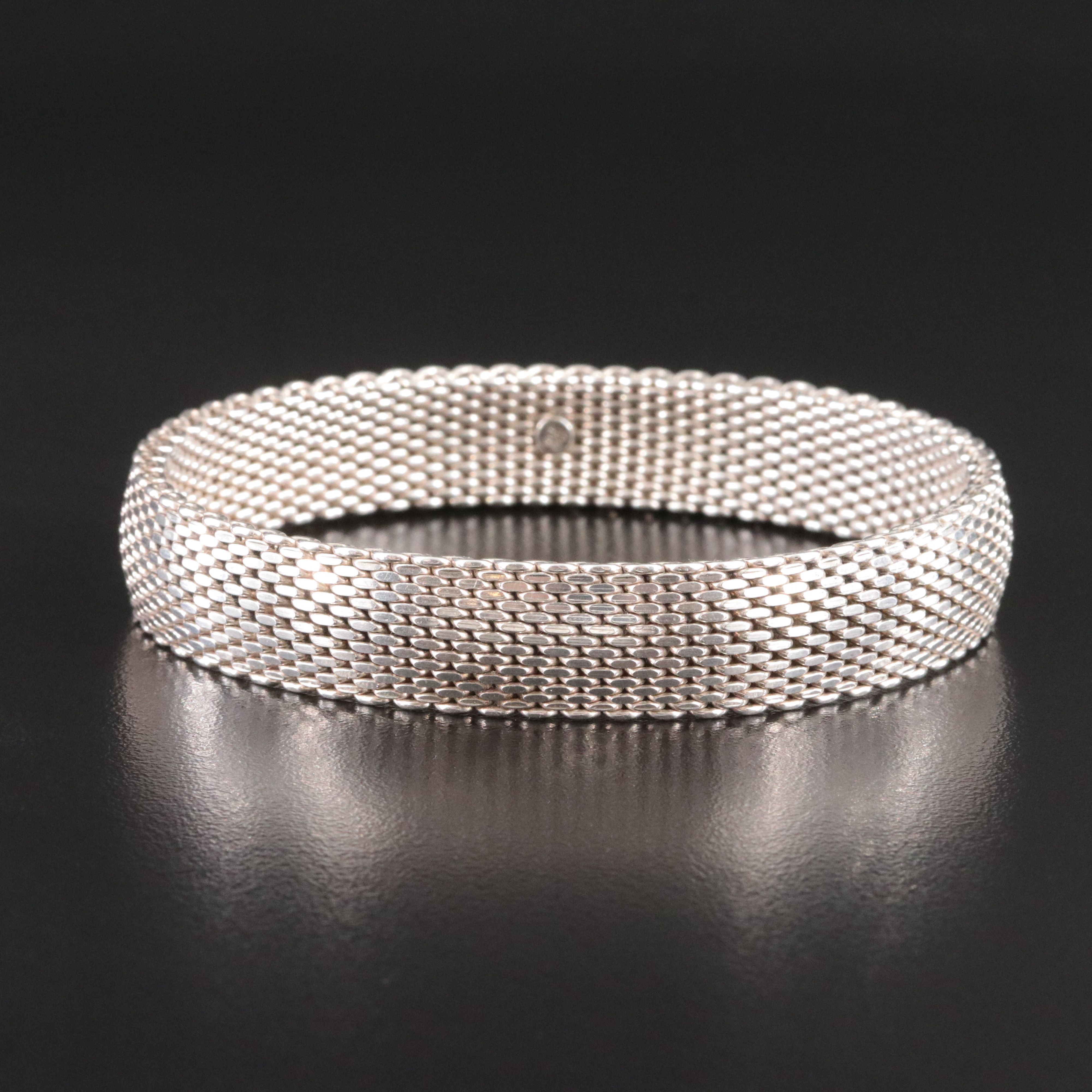 Sterling Mesh Bangle