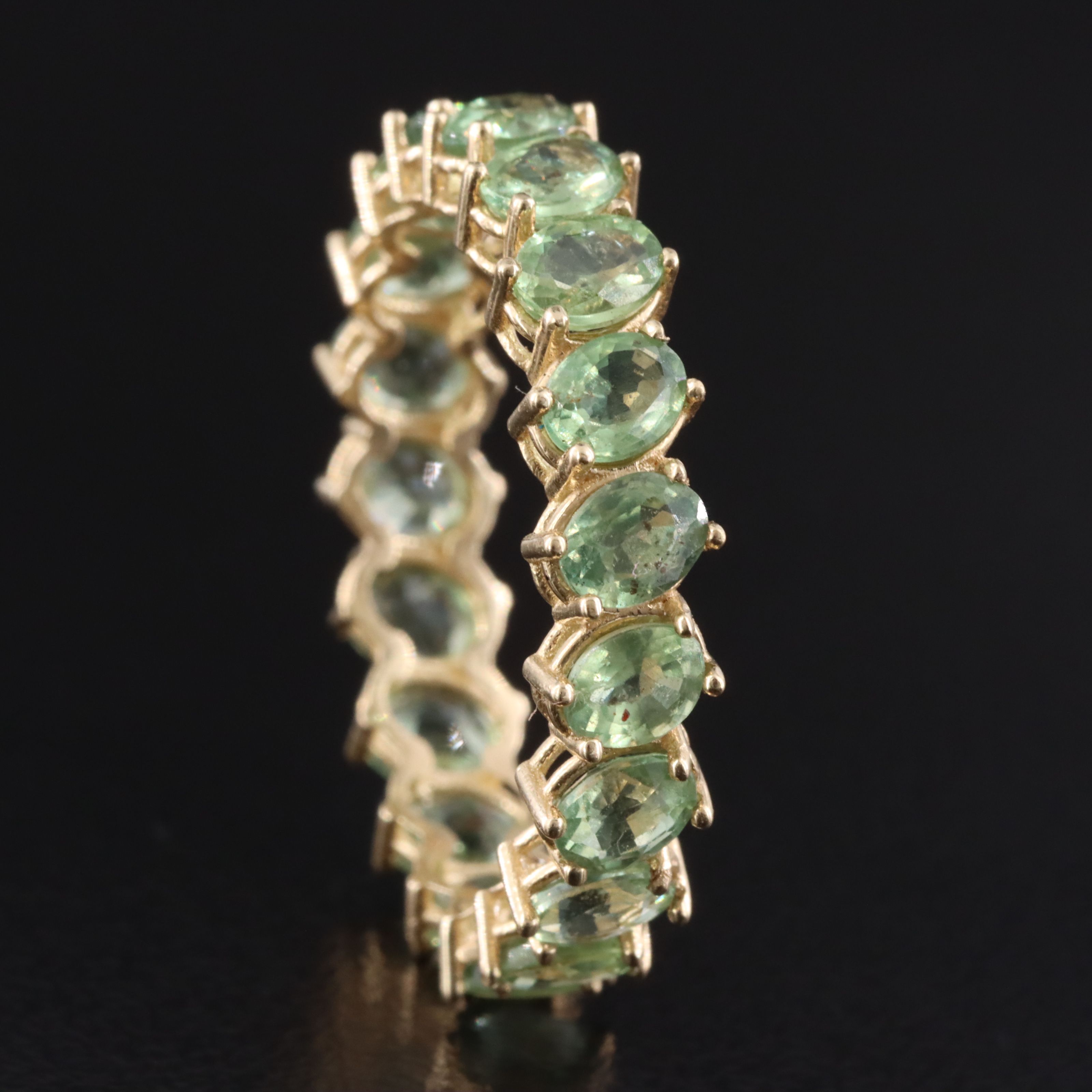 14K Sapphire Eternity Band