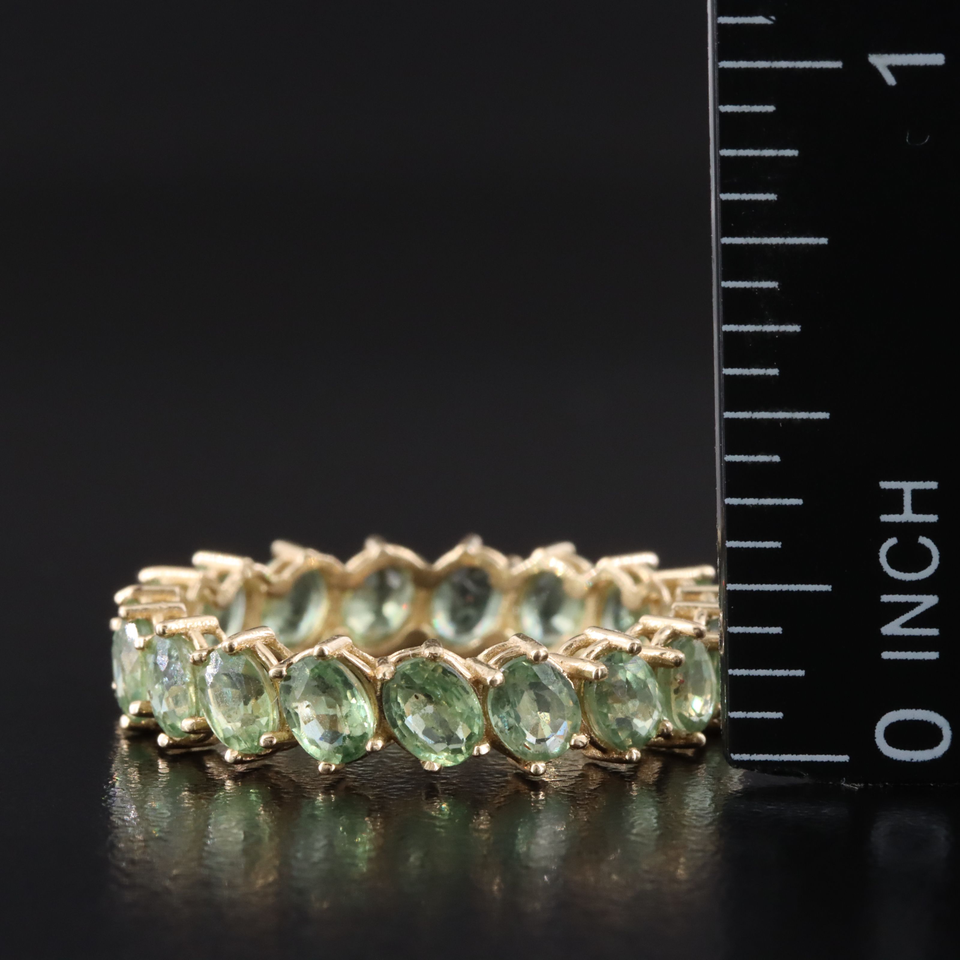 14K Sapphire Eternity Band