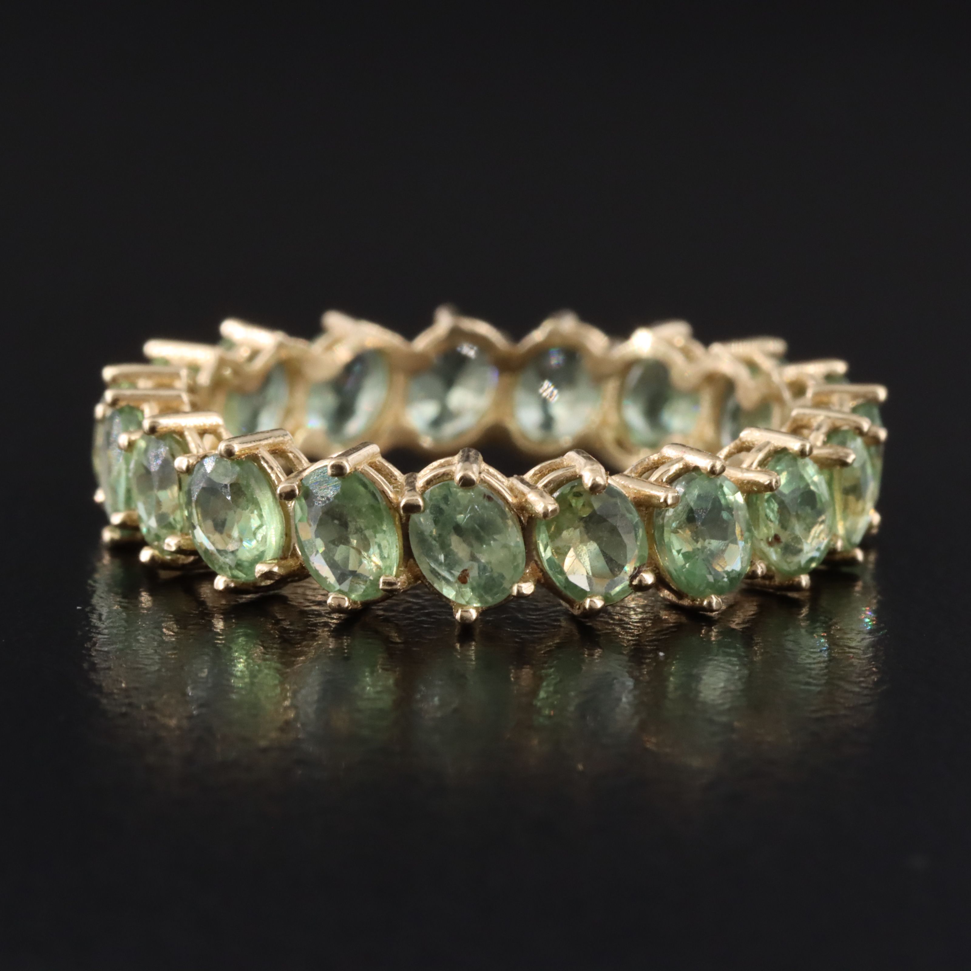 14K Sapphire Eternity Band