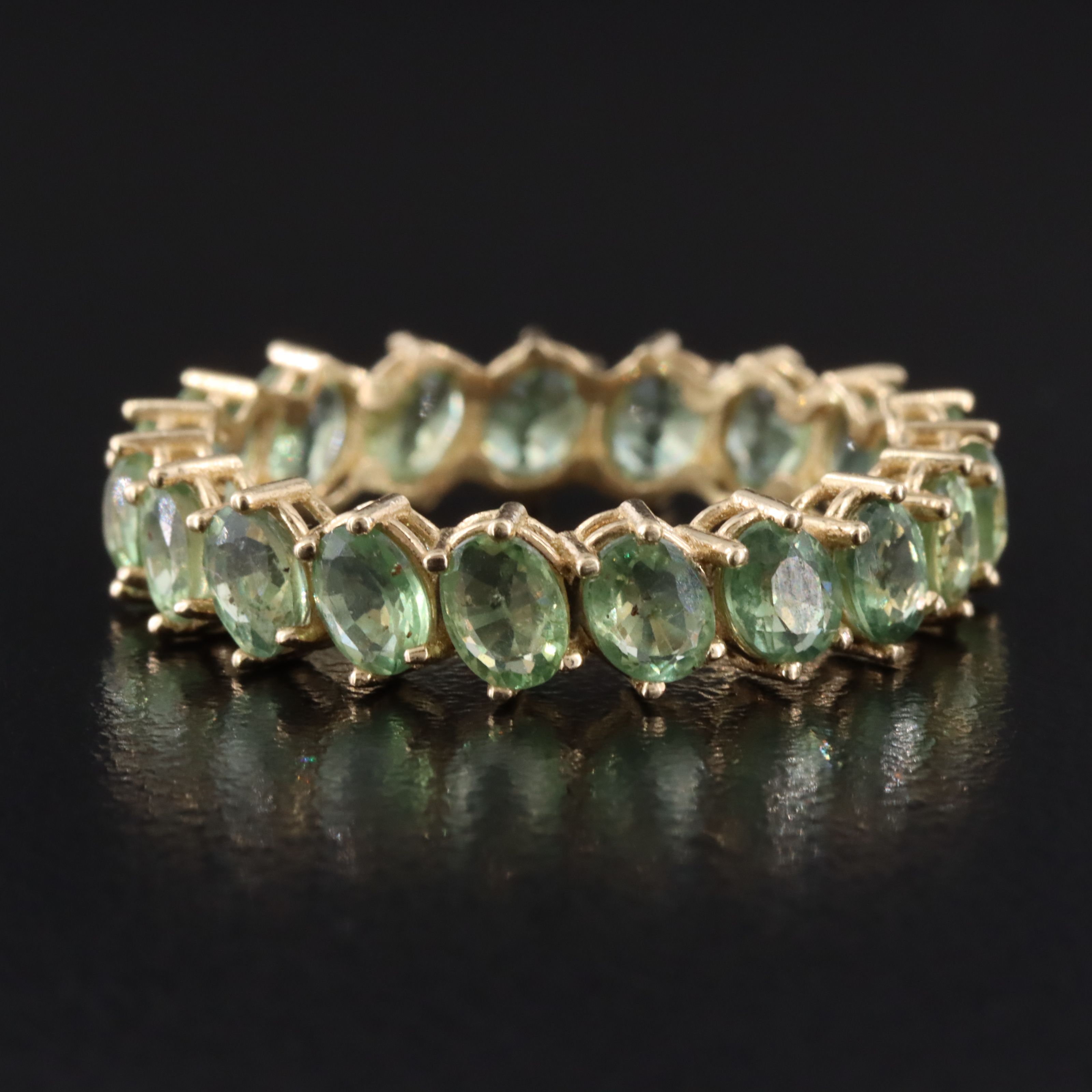 14K Sapphire Eternity Band