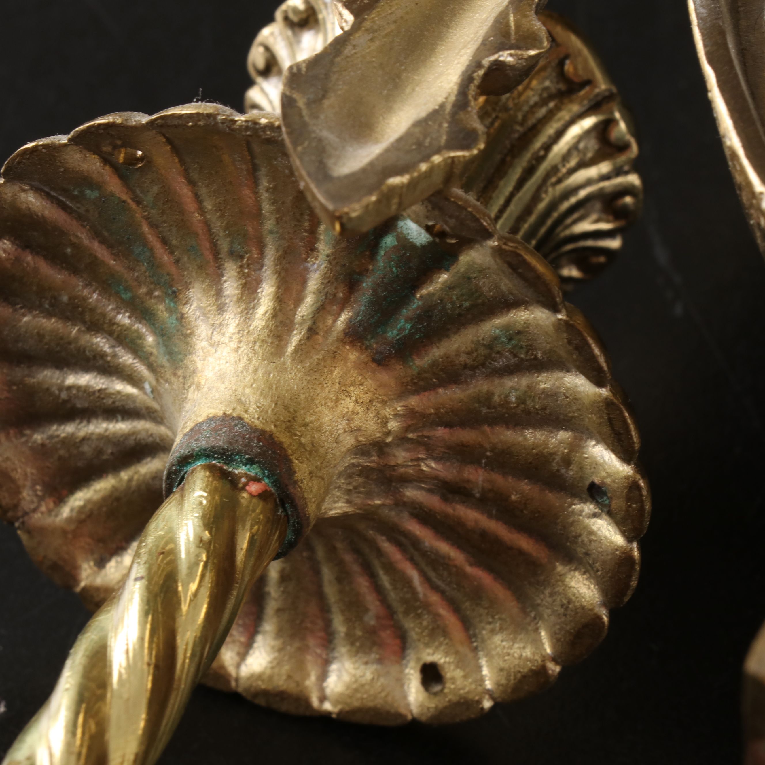 Pair of Modern Wall Sconces with Federal Style Double Candlestick Wall Sconce