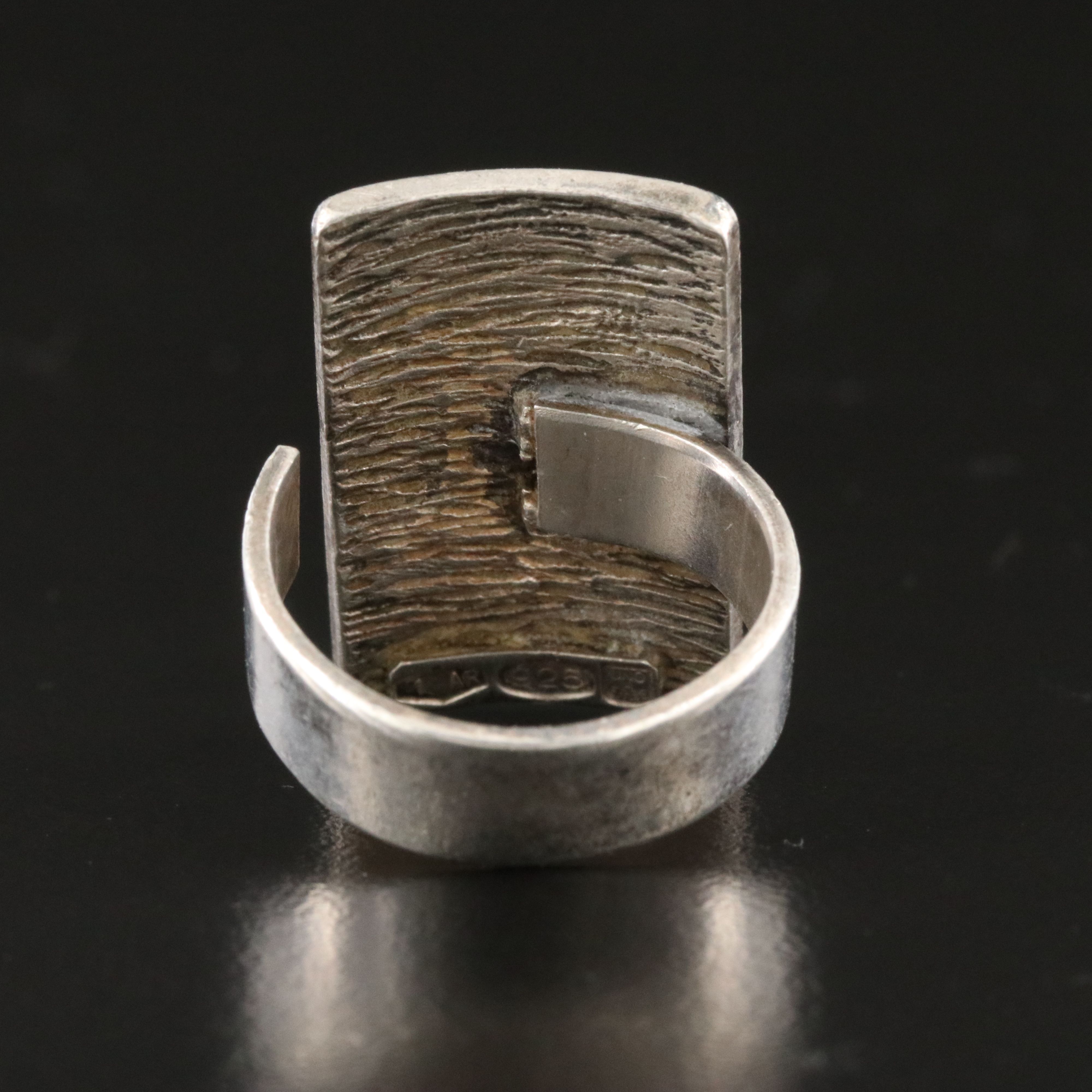 Sterling Enamel Ring