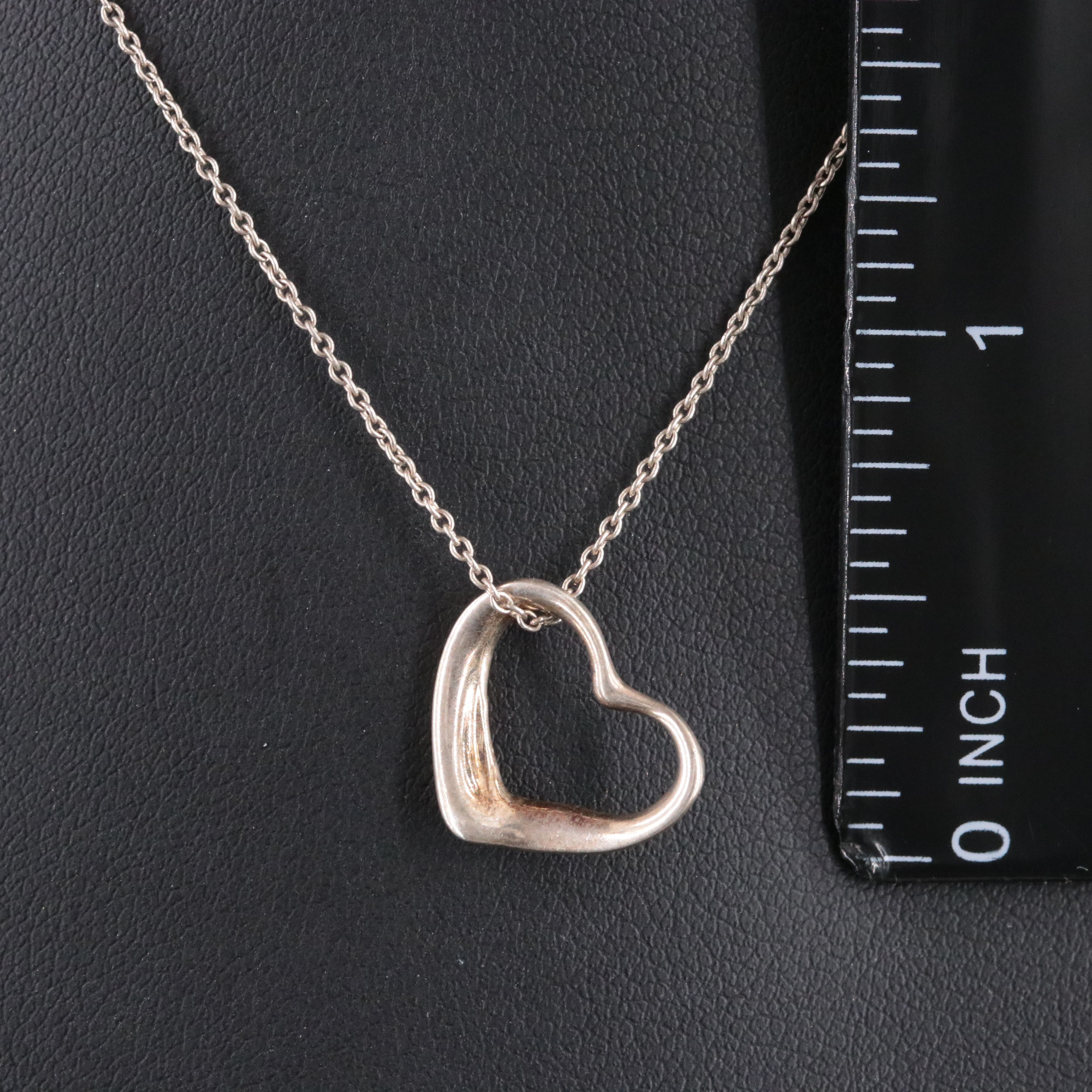 Elsa Peretti for Tiffany & Co. Sterling Open Heart Pendant Necklace