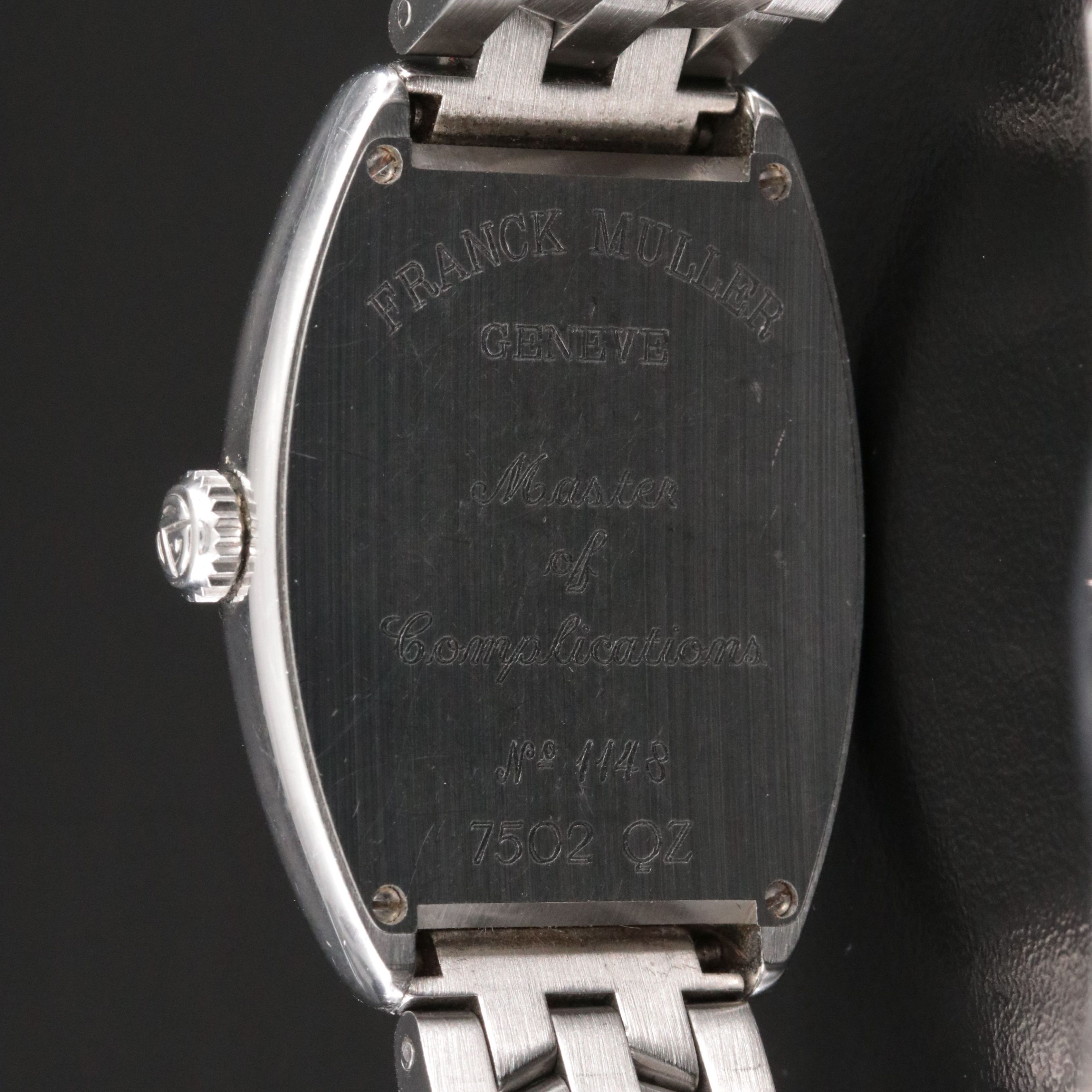 Franck Muller Cintree Curvex Stainless Steel Quartz Watch Ref#7502 QZ