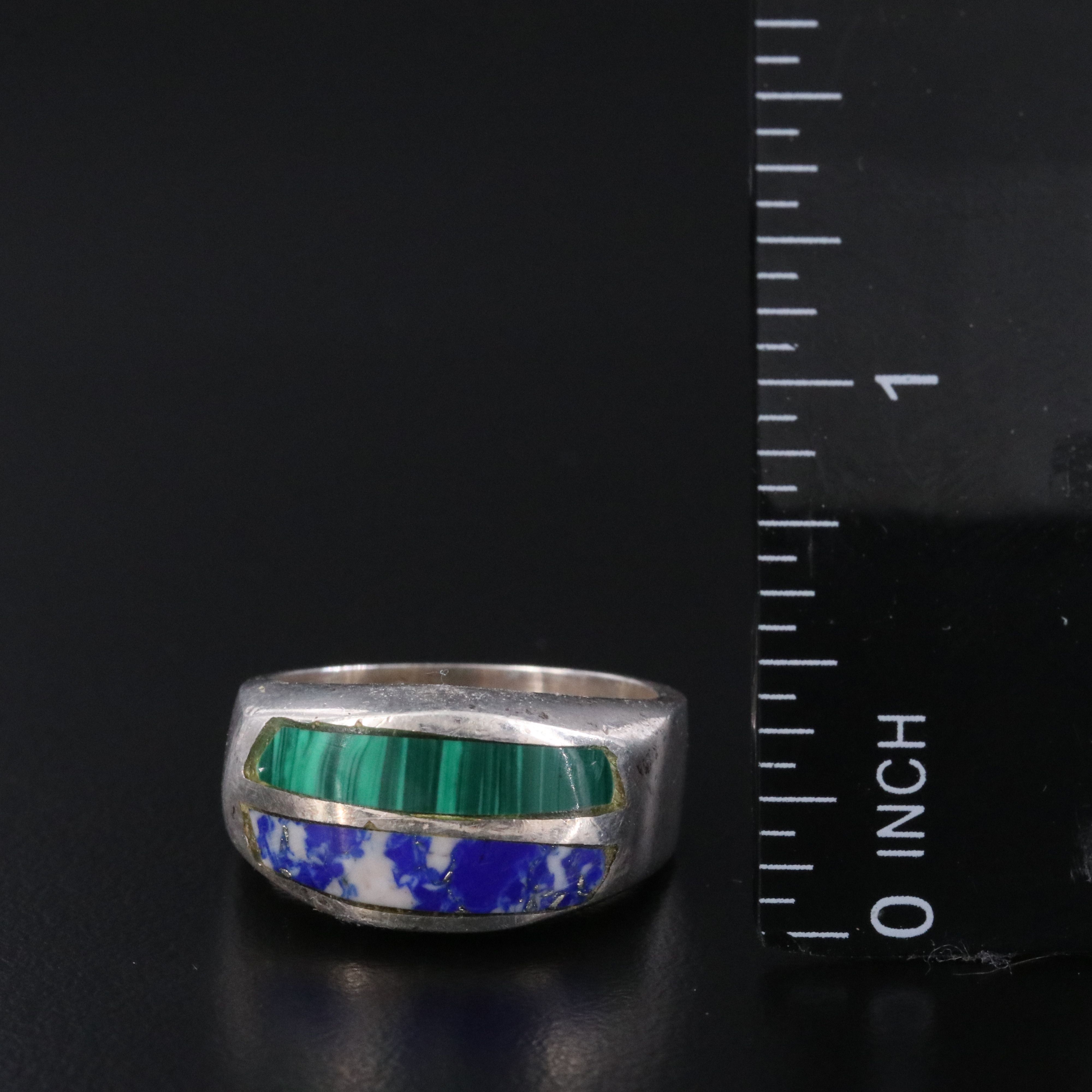 Mexican Sterling Inlay Ring