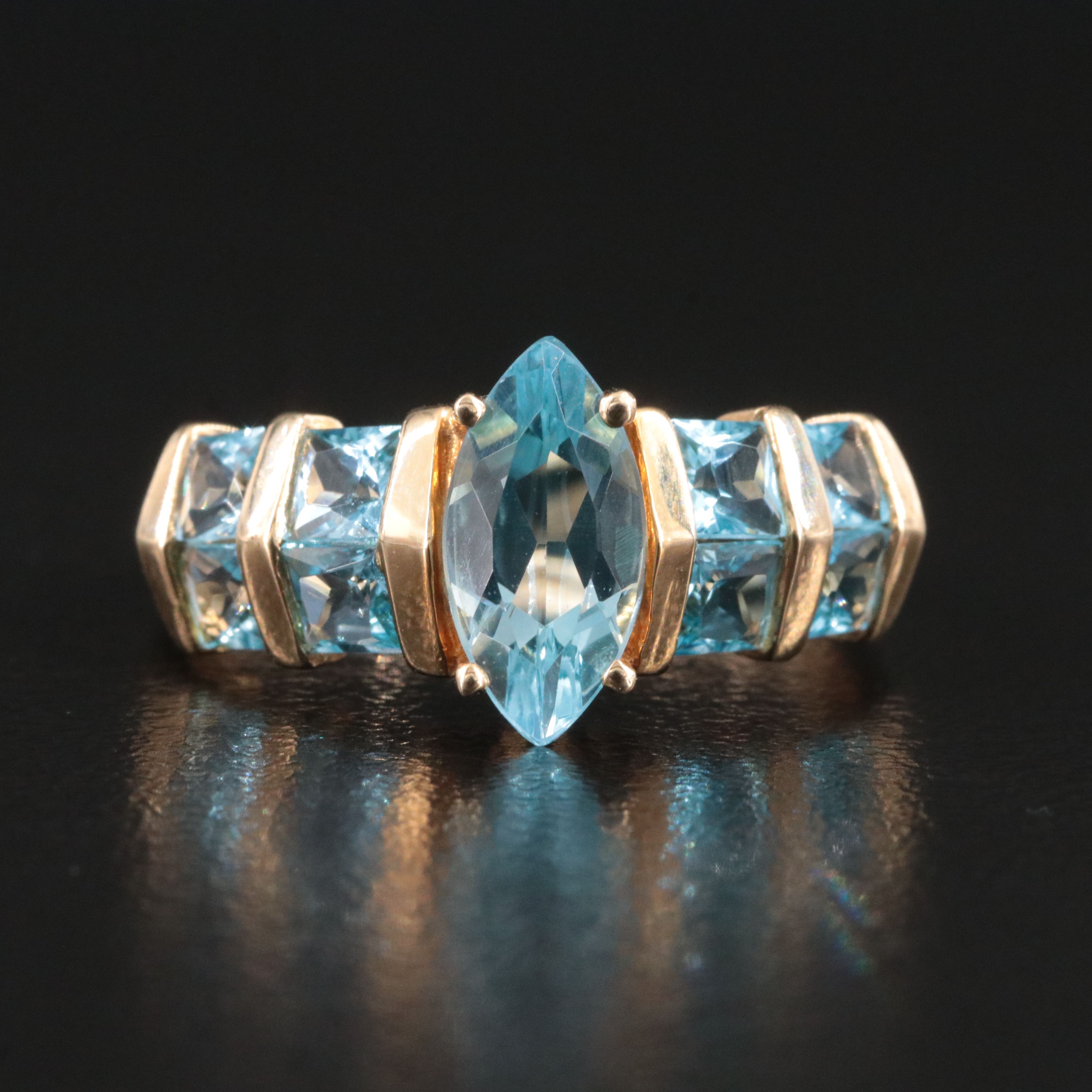 14K Topaz Ring