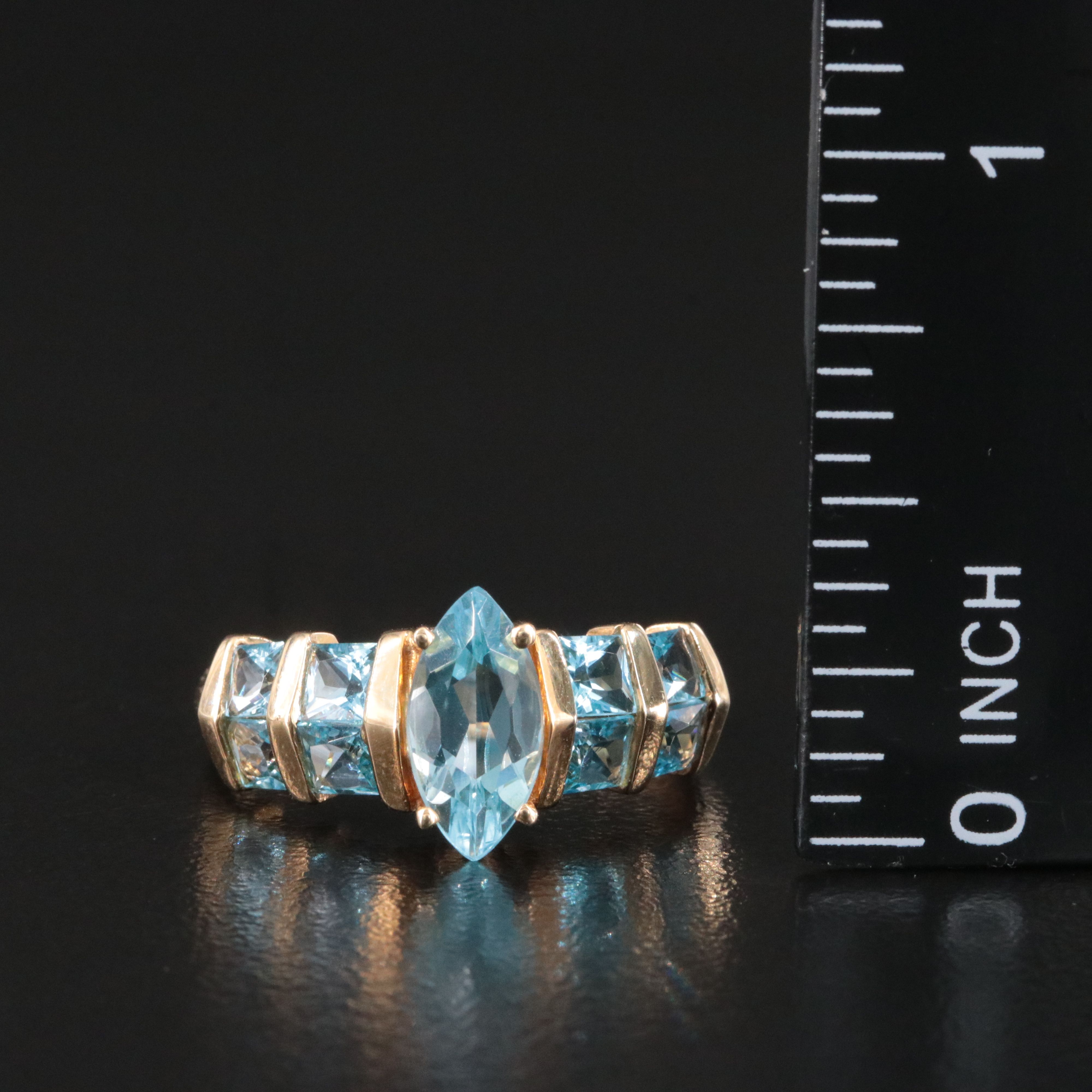 14K Topaz Ring