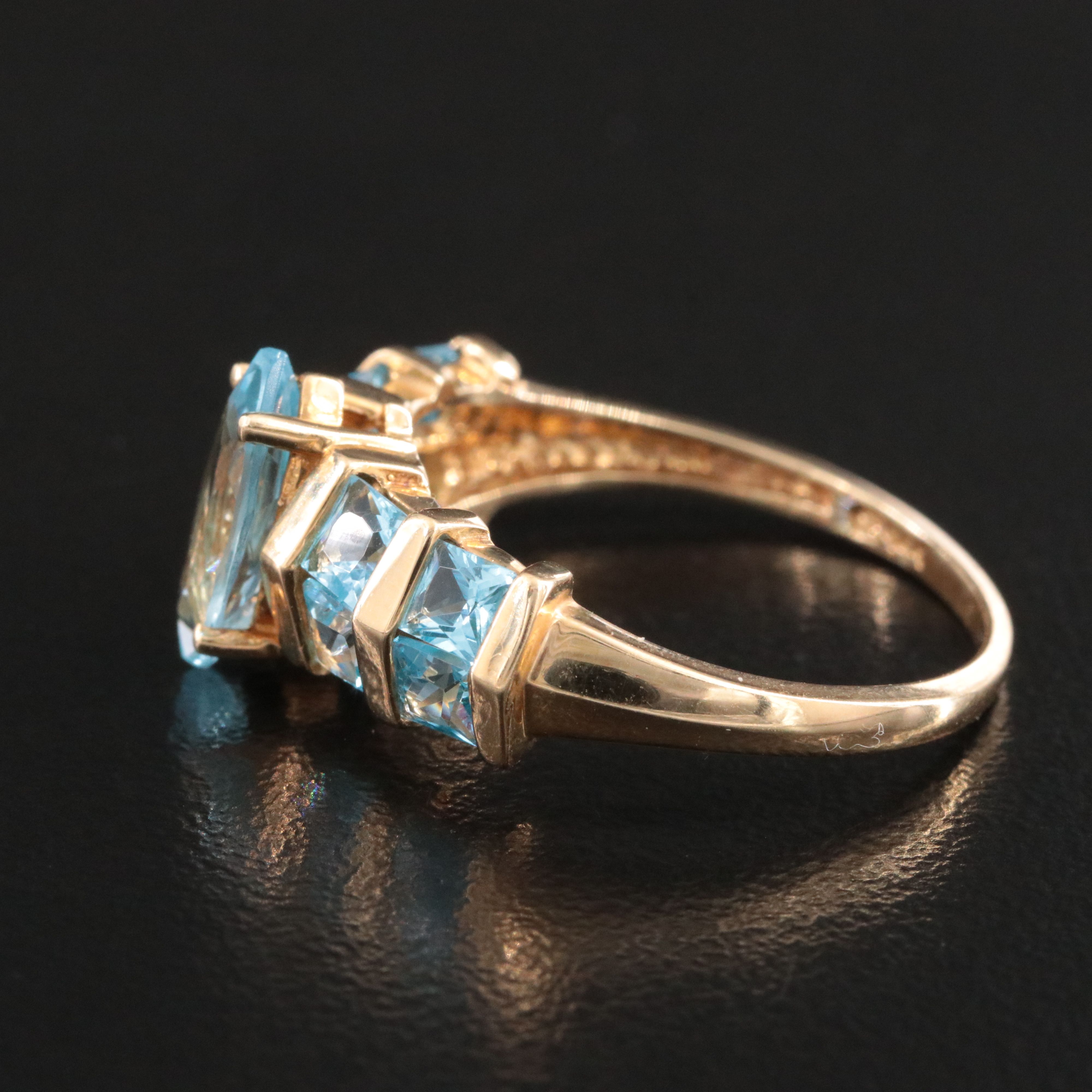 14K Topaz Ring