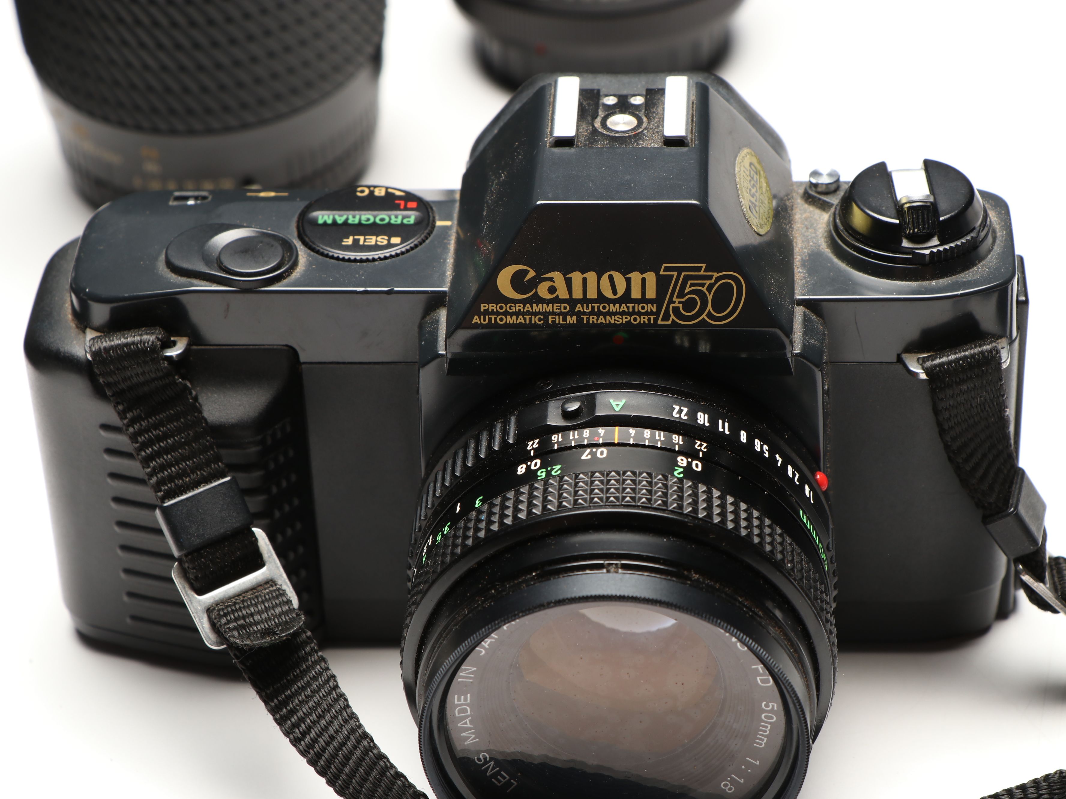 Canon T50 and AE-1 35mm Film Cameras with Other Lenses