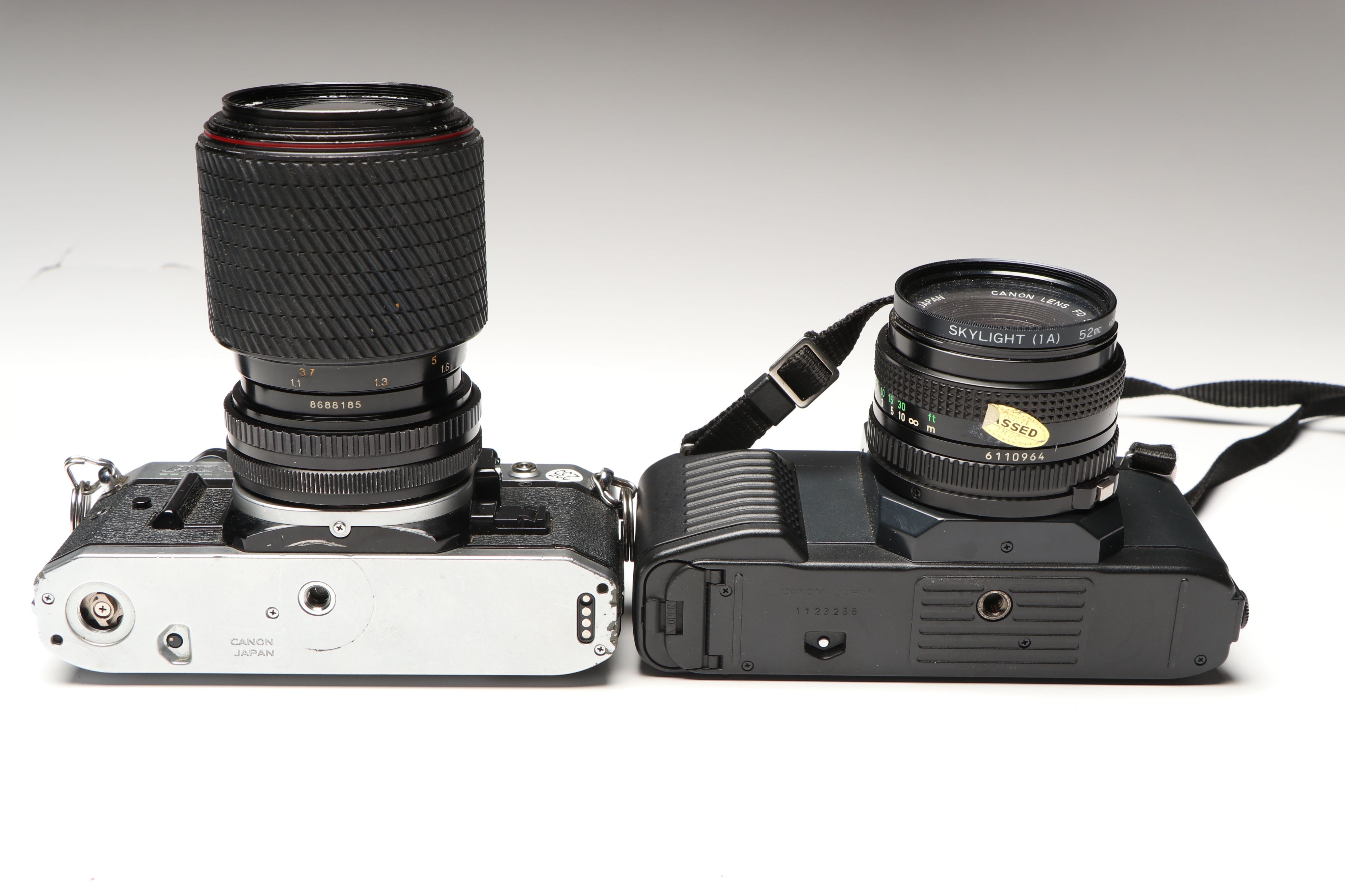 Canon T50 and AE-1 35mm Film Cameras with Other Lenses