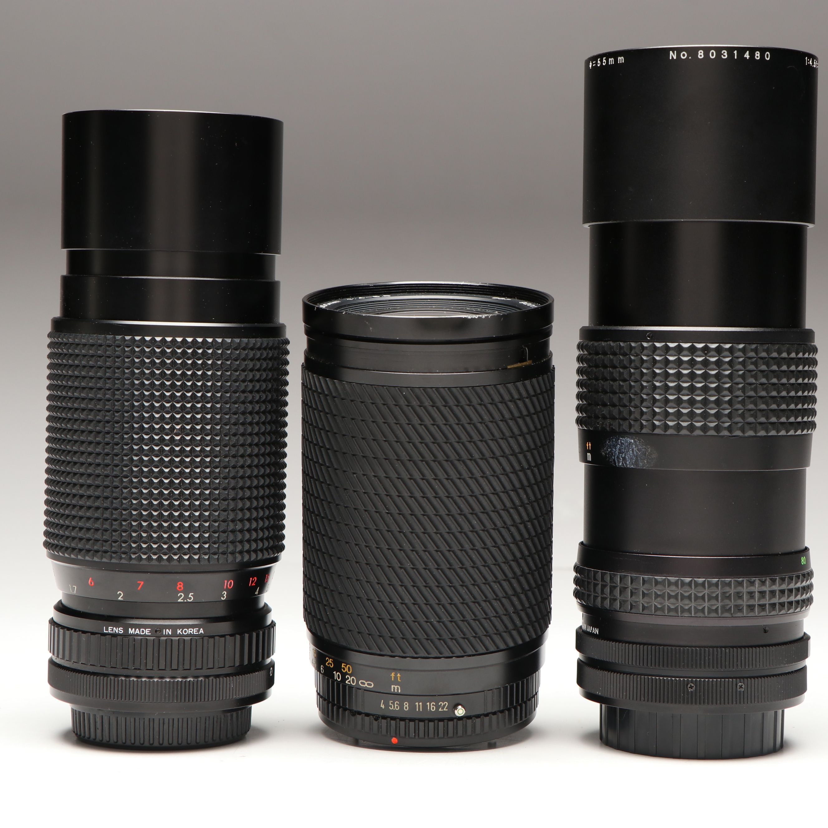 Canon T50 and AE-1 35mm Film Cameras with Other Lenses