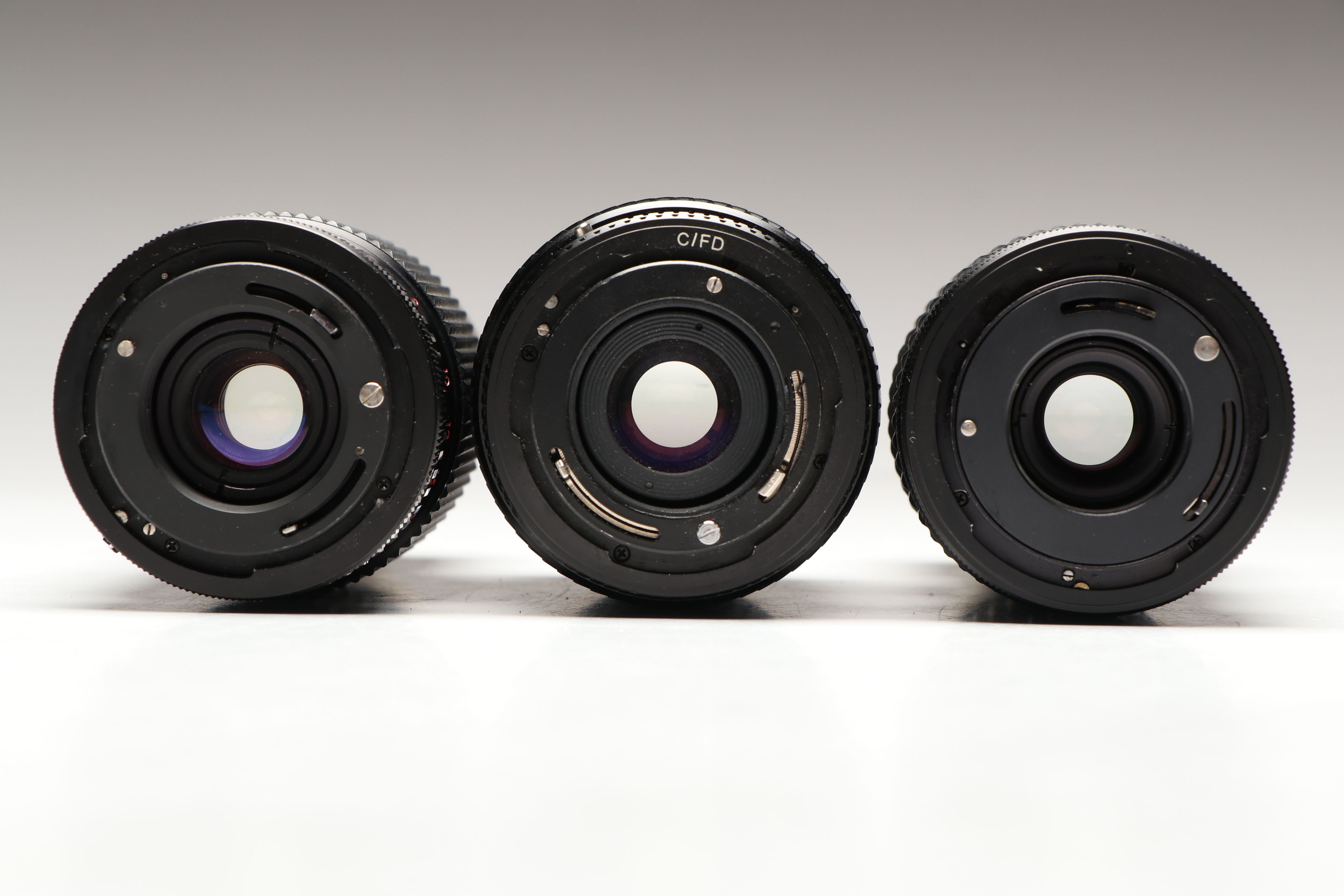 Canon T50 and AE-1 35mm Film Cameras with Other Lenses