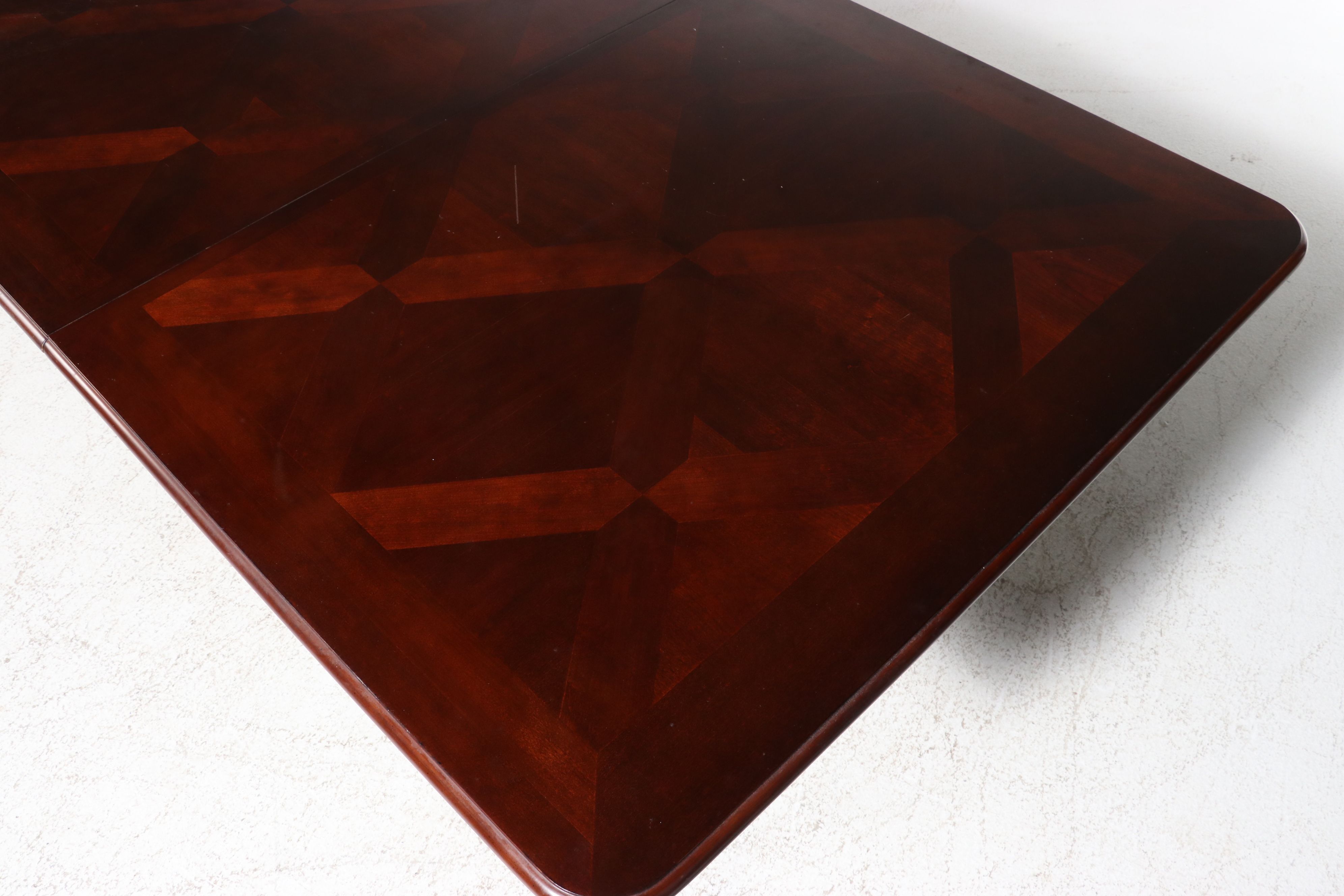 Seven-Piece Universal Furniture Traditional Cherry Double Pedestal Dining Set