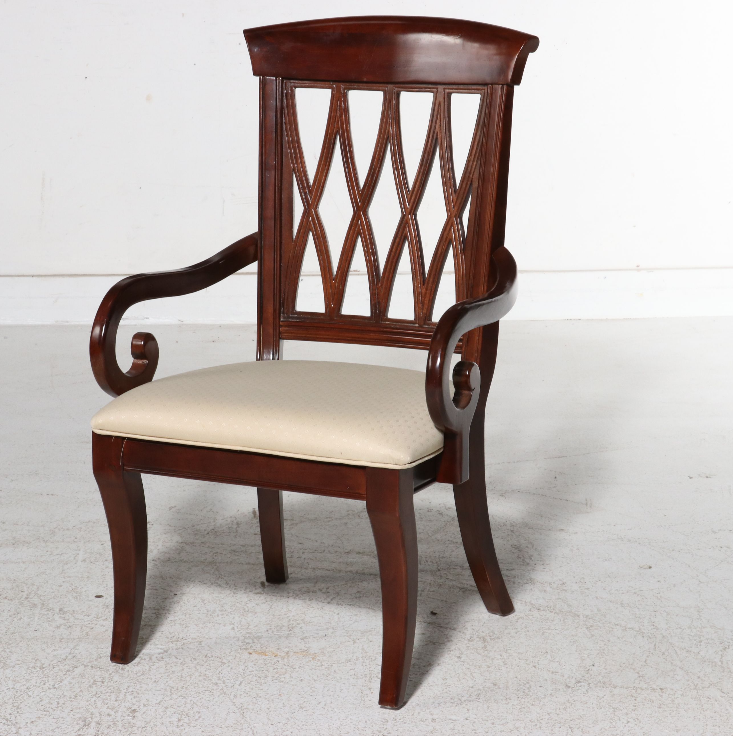 Seven-Piece Universal Furniture Traditional Cherry Double Pedestal Dining Set