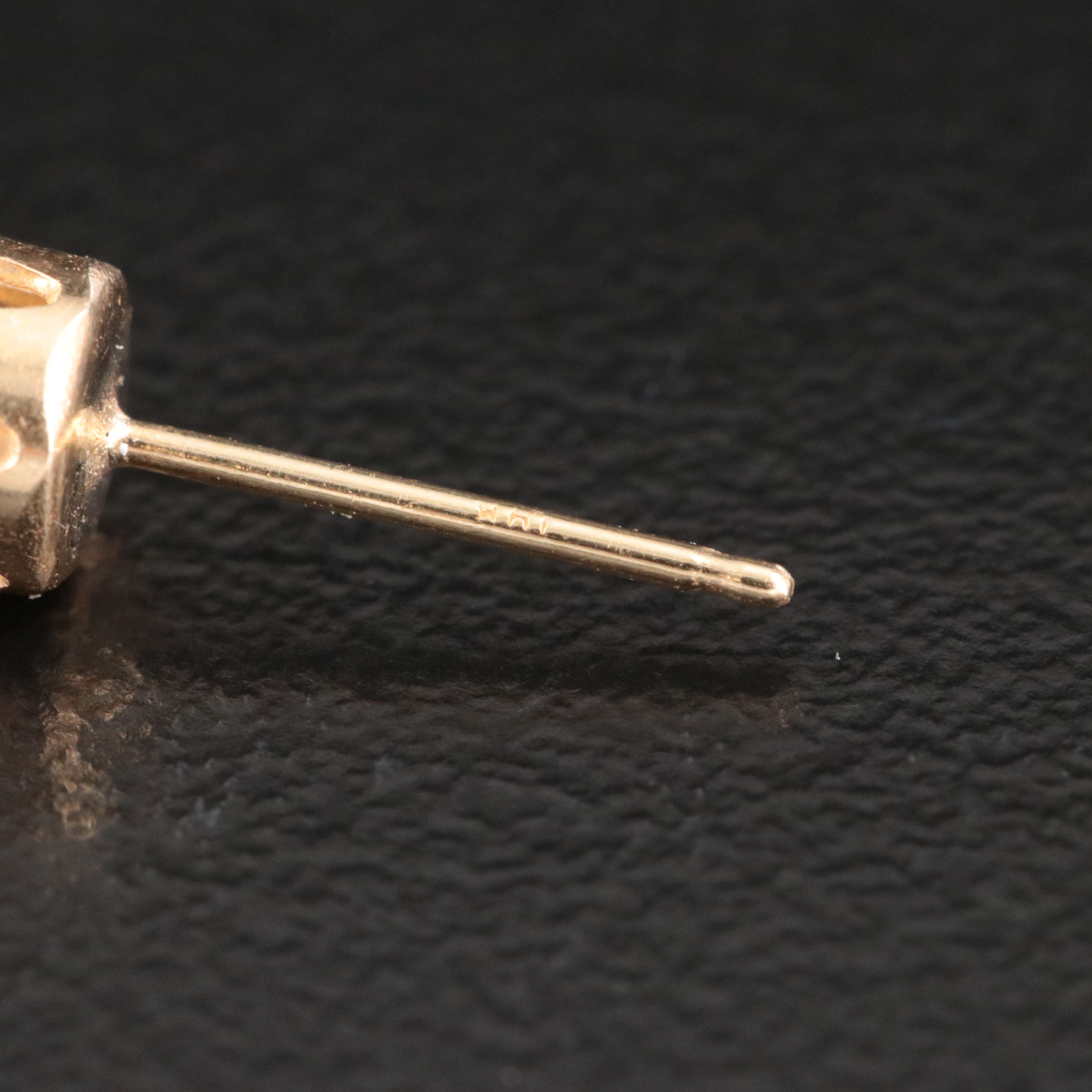 14K CZ Stud Earrings