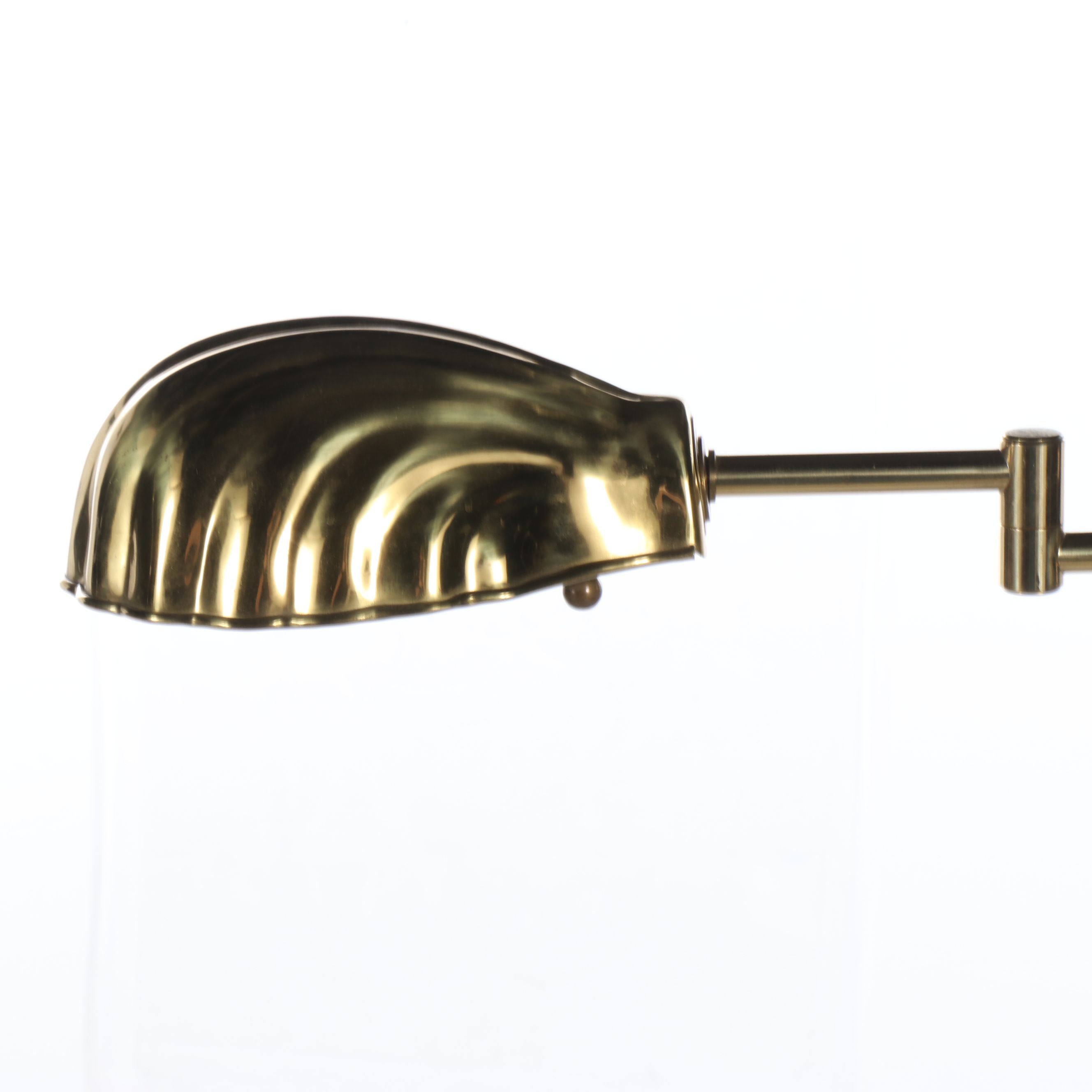 Brass Finish Seashell Adjustable Floor Lamp