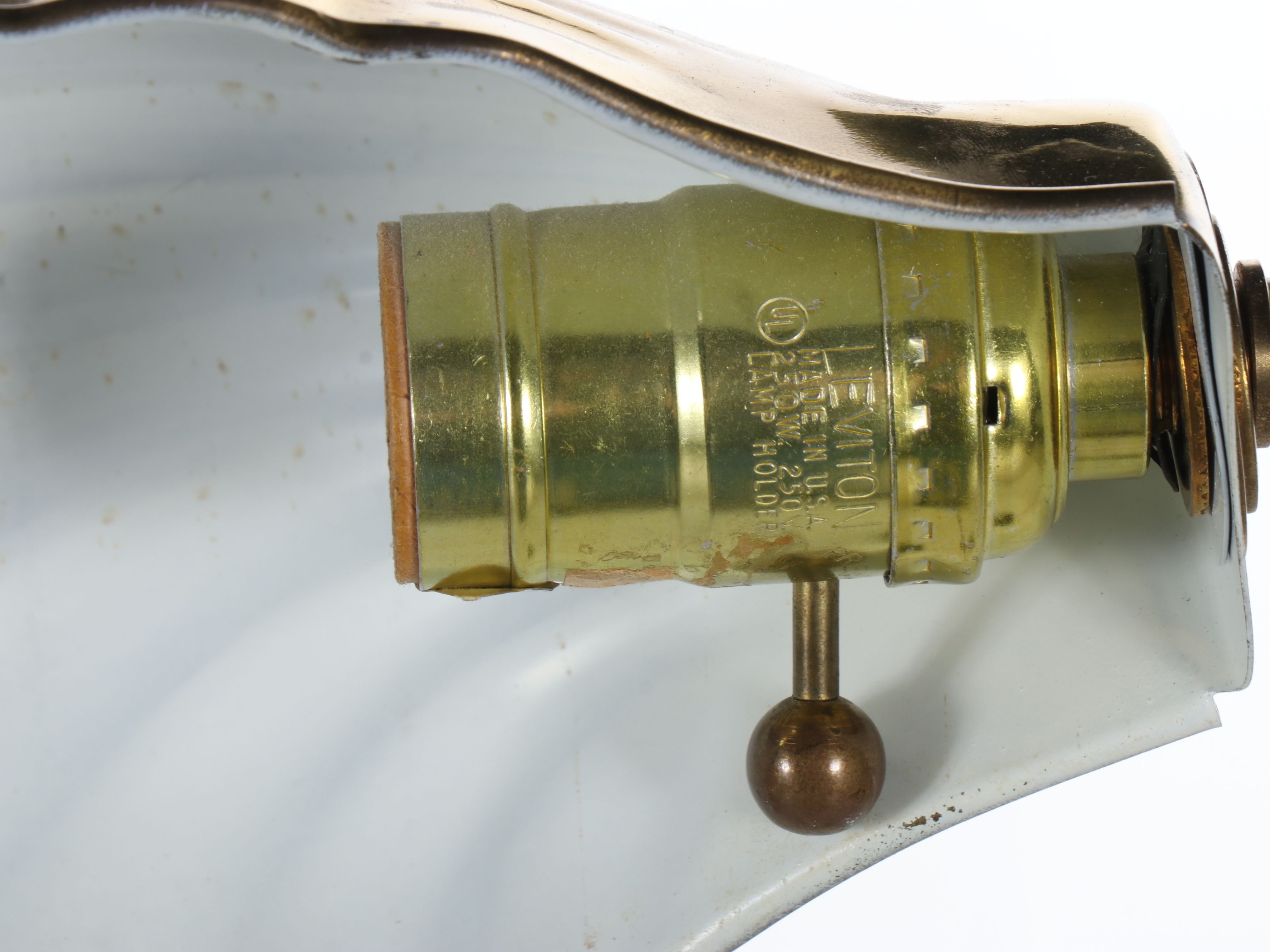 Brass Finish Seashell Adjustable Floor Lamp