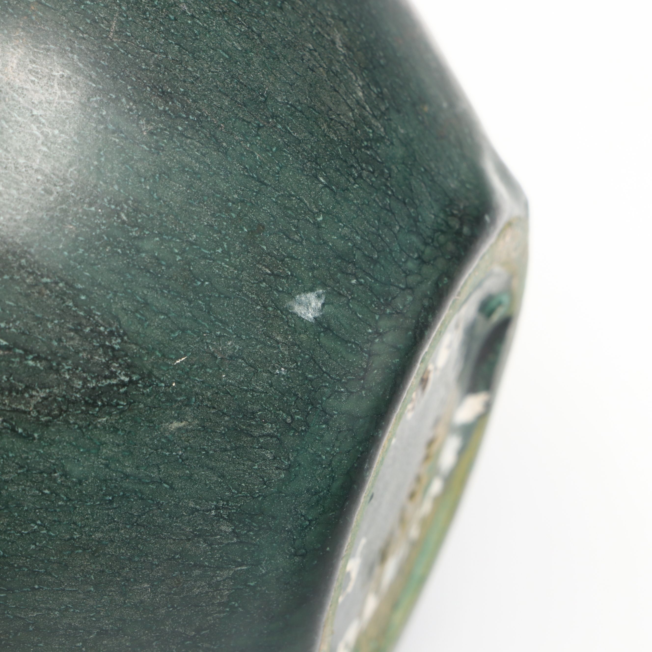 Holbæk Lervarefabrik Mid Century Modern Green Glaze Ceramic Bud Vase