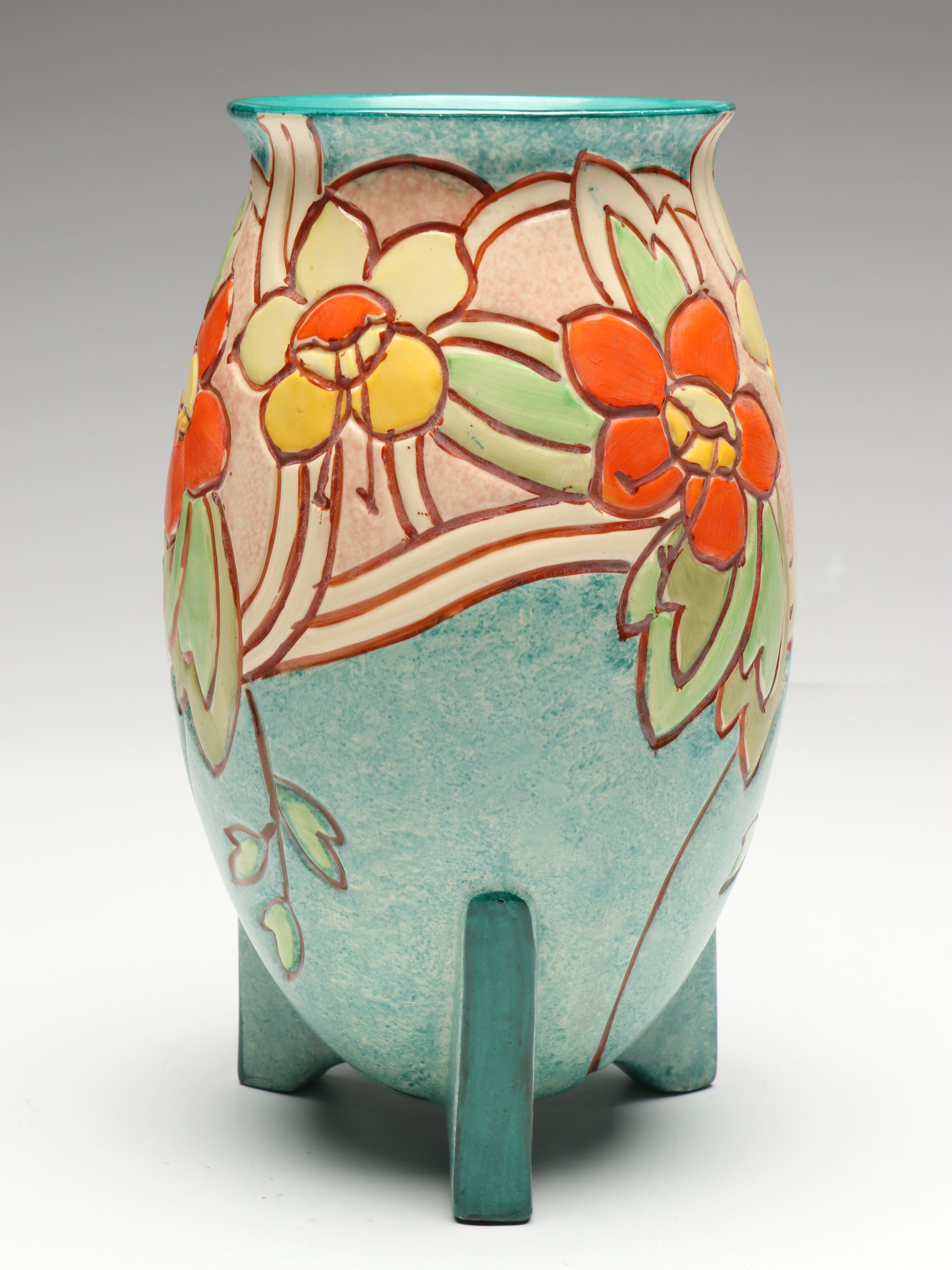 Thomas Forrester & Sons "Fuchsia" Art Deco Ceramic Vase