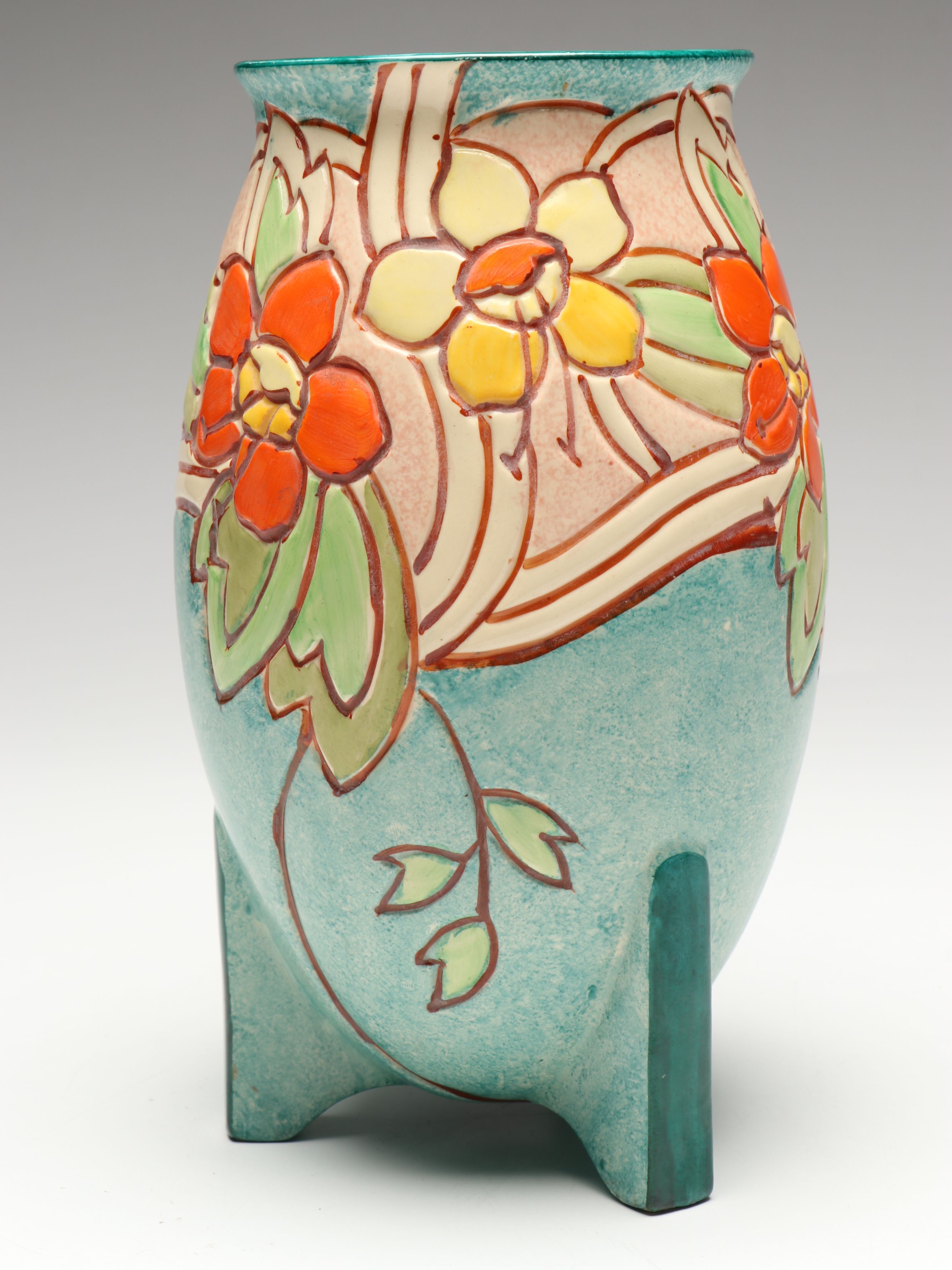 Thomas Forrester & Sons "Fuchsia" Art Deco Ceramic Vase