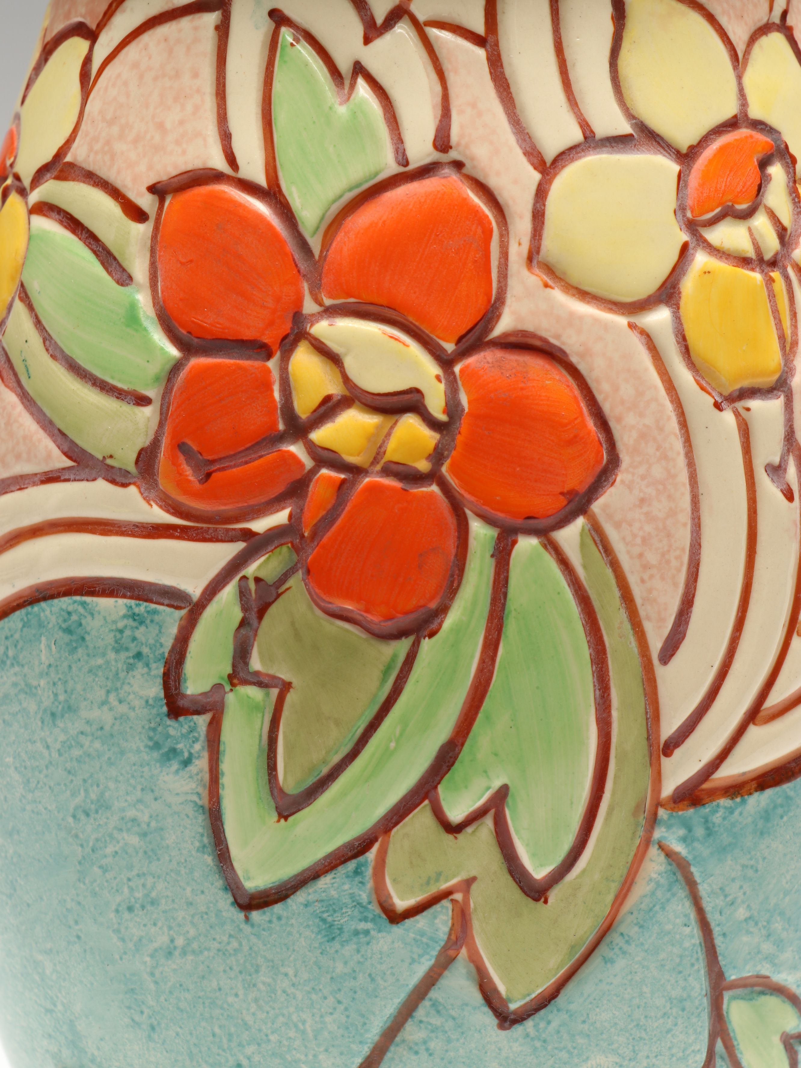 Thomas Forrester & Sons "Fuchsia" Art Deco Ceramic Vase