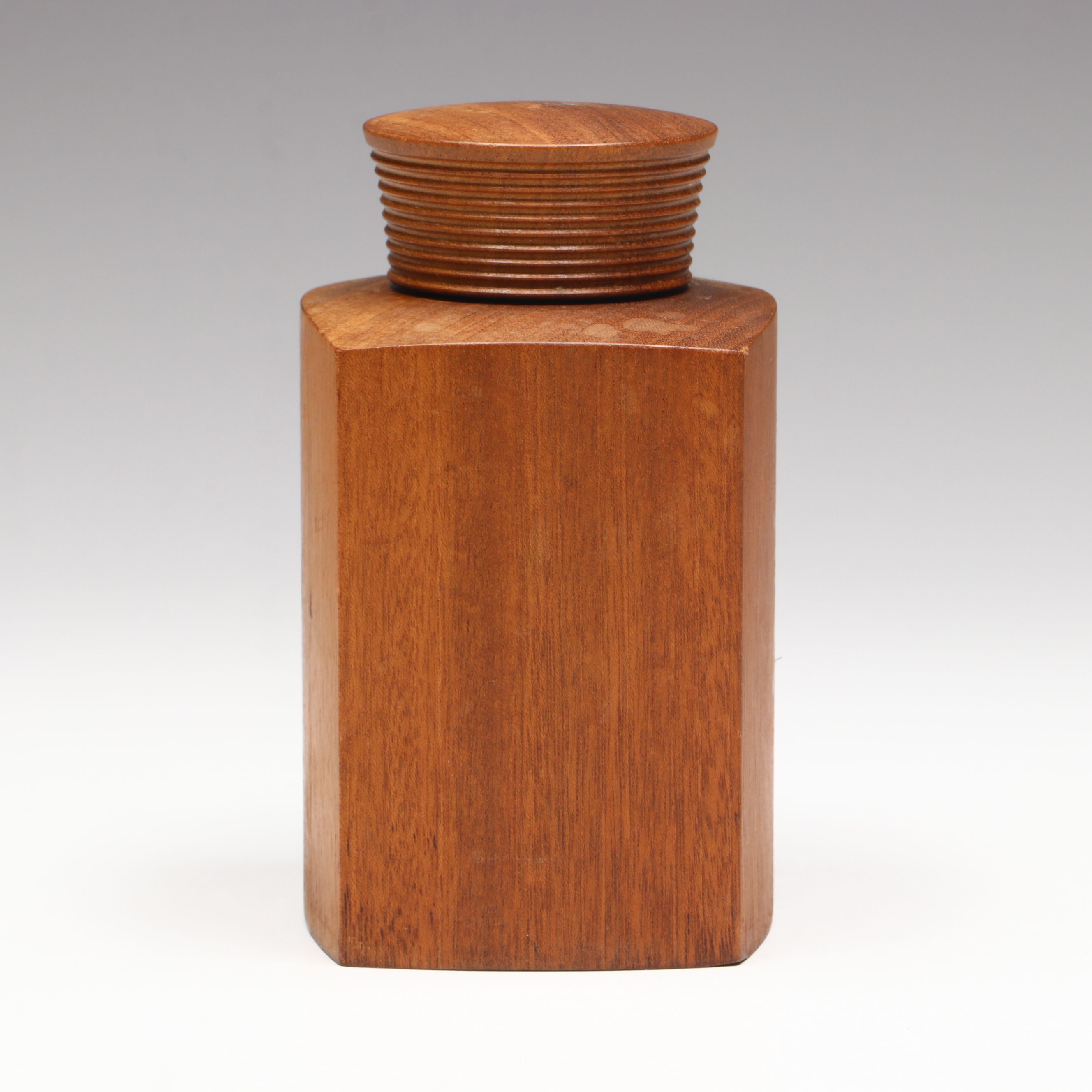 Danish Modern Wood Tea Caddy