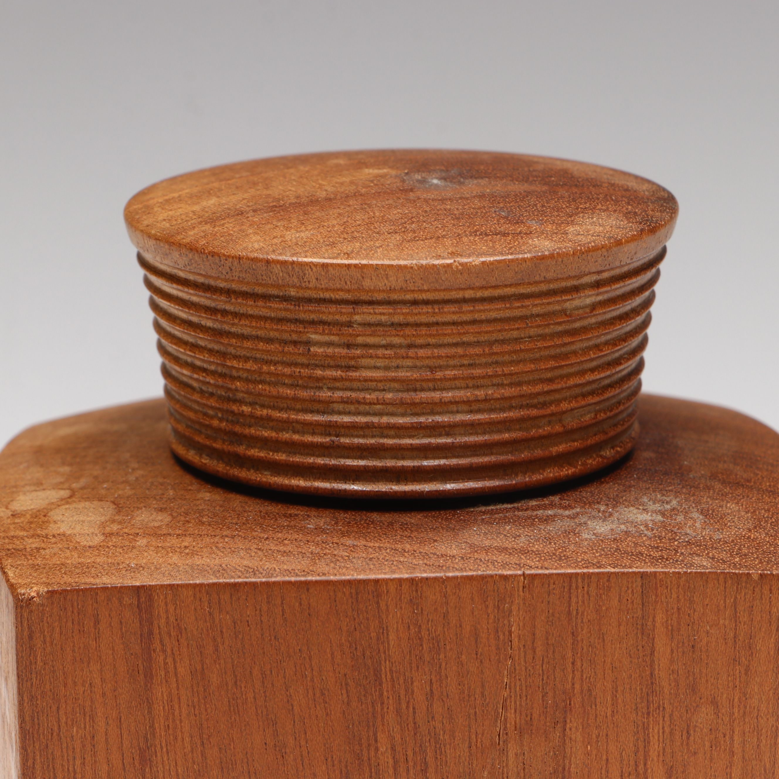 Danish Modern Wood Tea Caddy