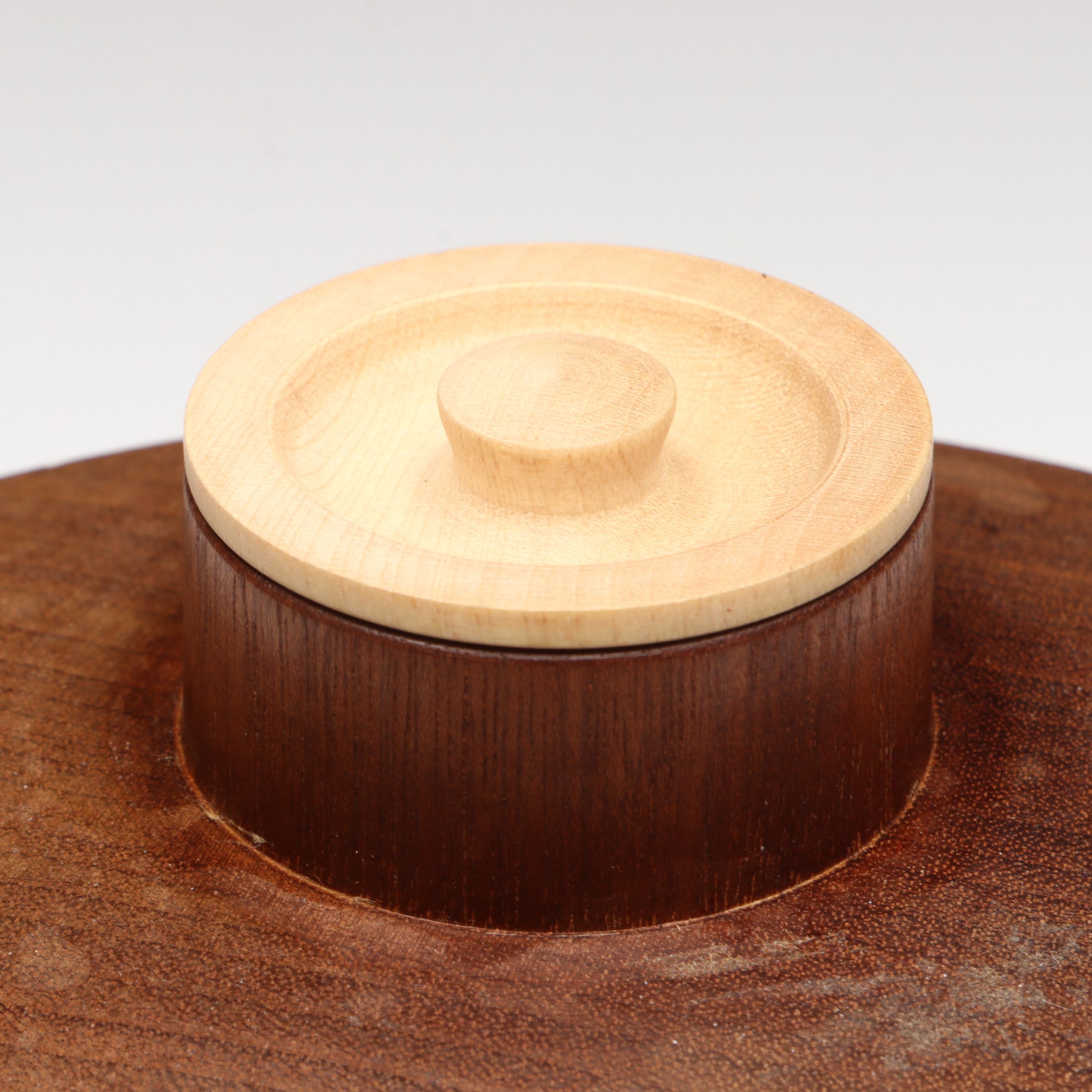 Danish Modern Wood Tea Caddy